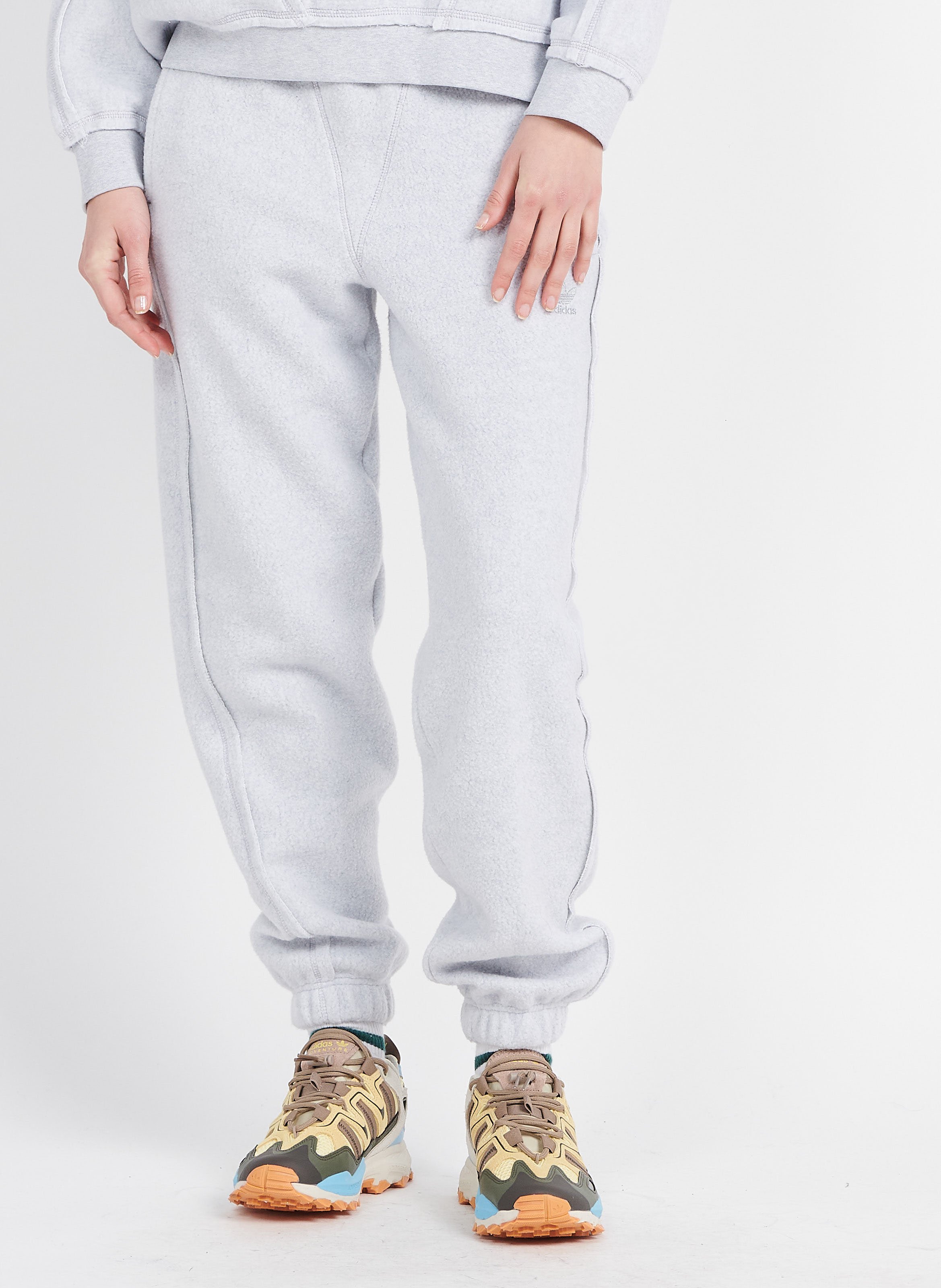 Joggingbroek Van Geruwde Katoen Lgreyh Adidas - Dames | Place des Tendances