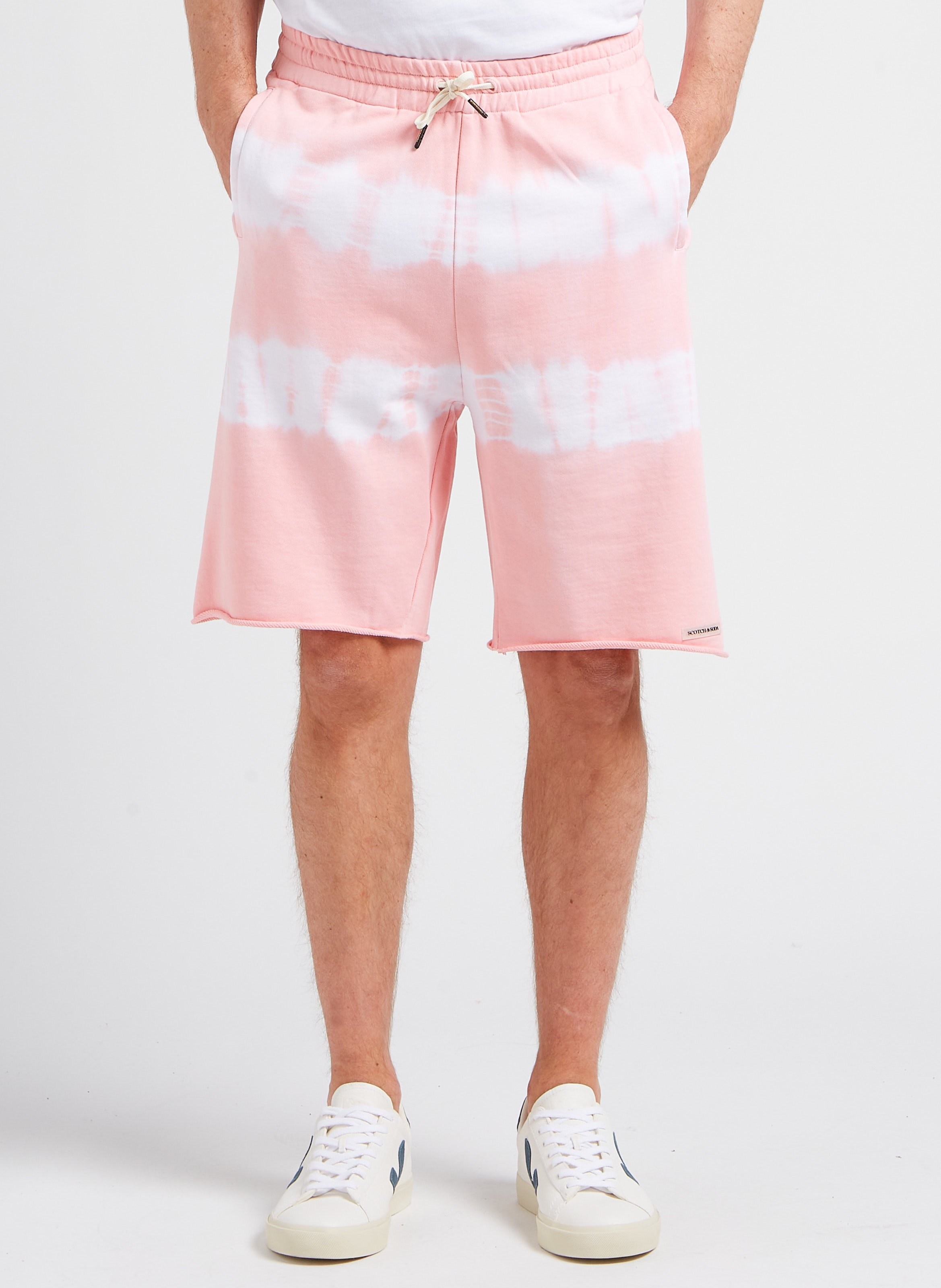 Katoenen short met print SCOTCH AND SODA Roze