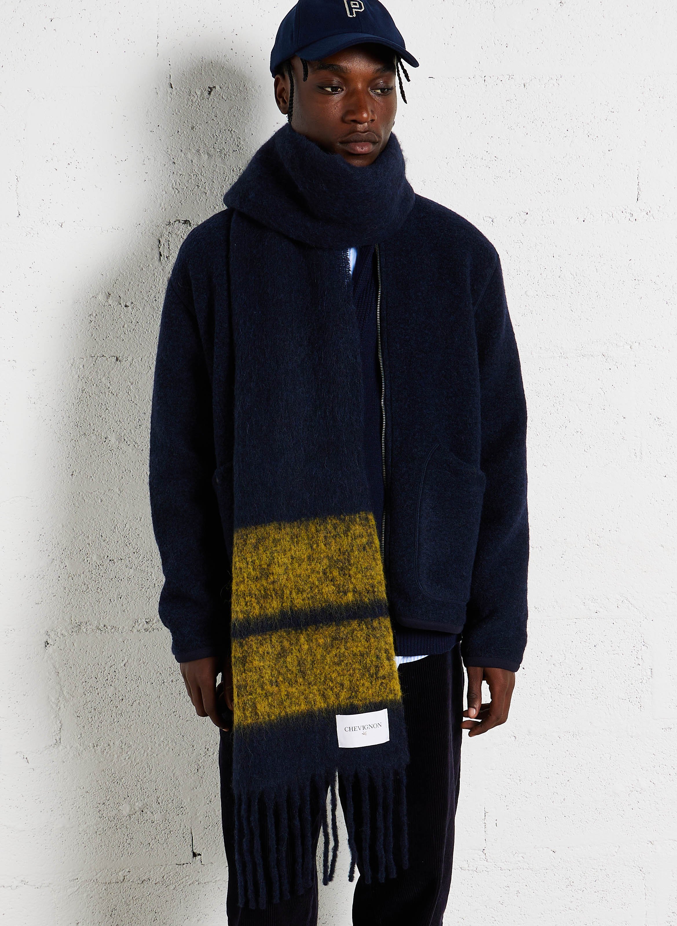 Alpaca Wool Scarf Navy Chevignon Men VHCXC0205 0613 NAVY Place des Tendances United Kingdom