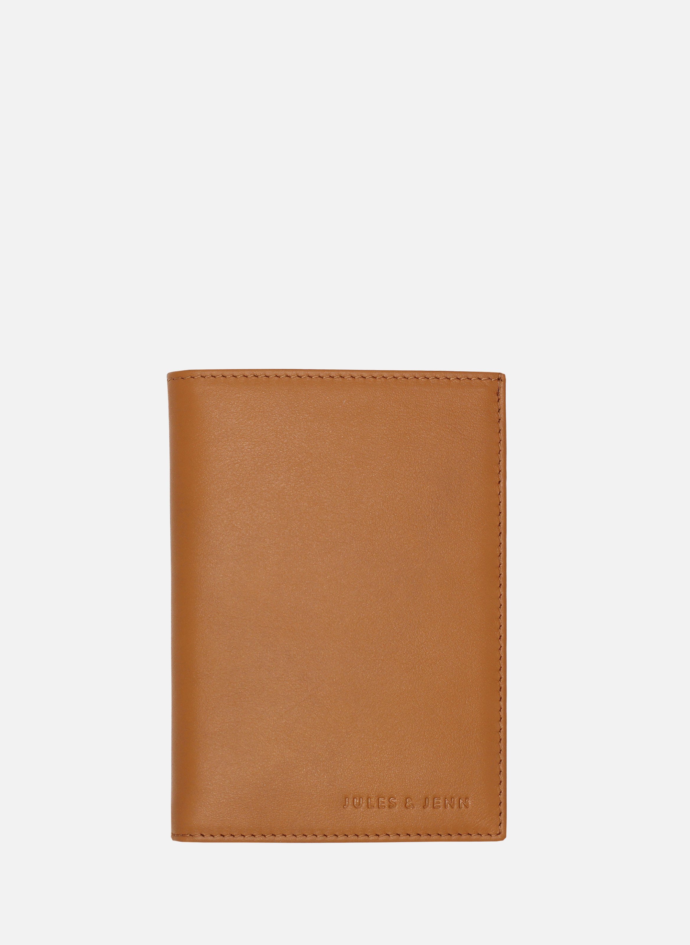 Classic smooth leather wallet JULES & JENN Brown