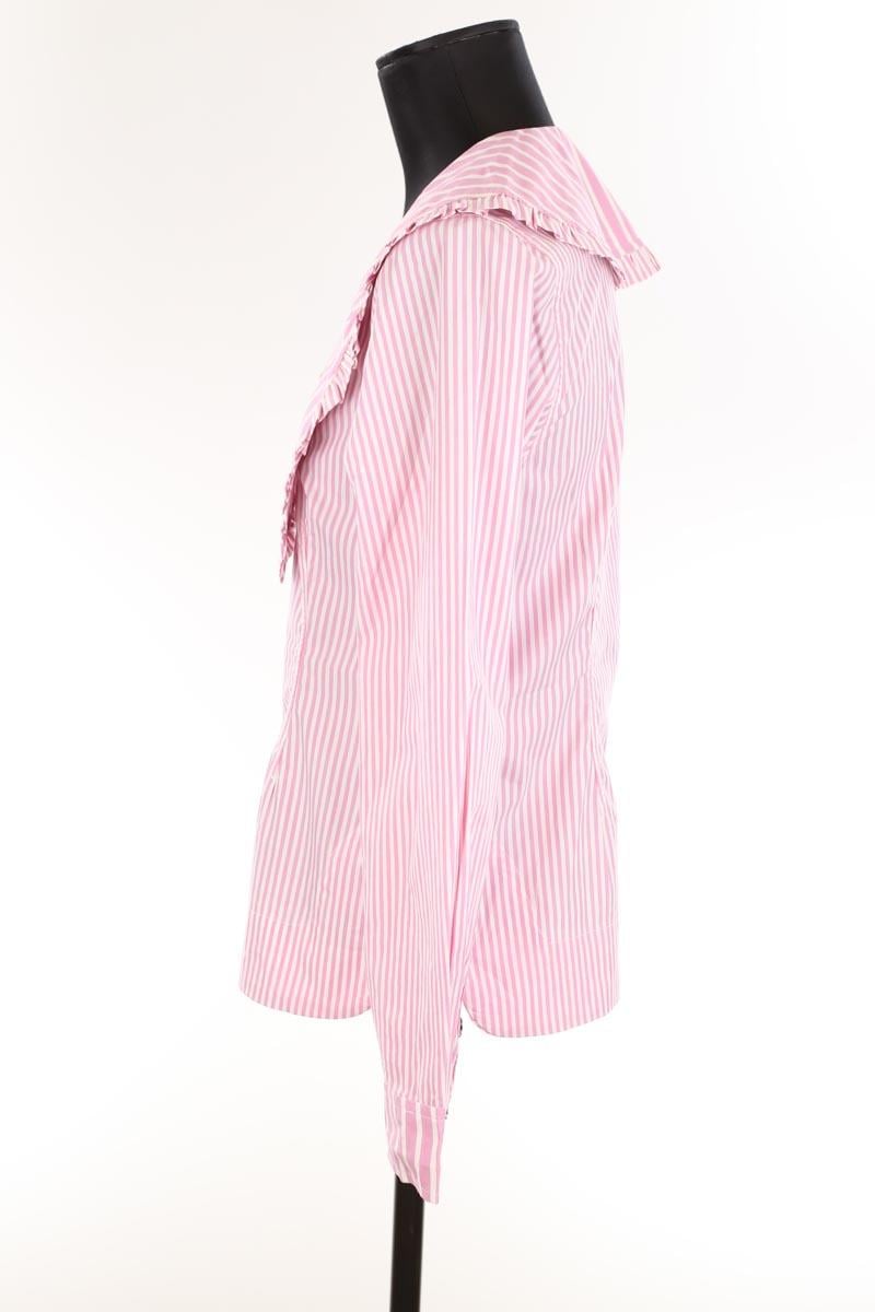 Cotton shirt GANNI - Seconde Main Pink