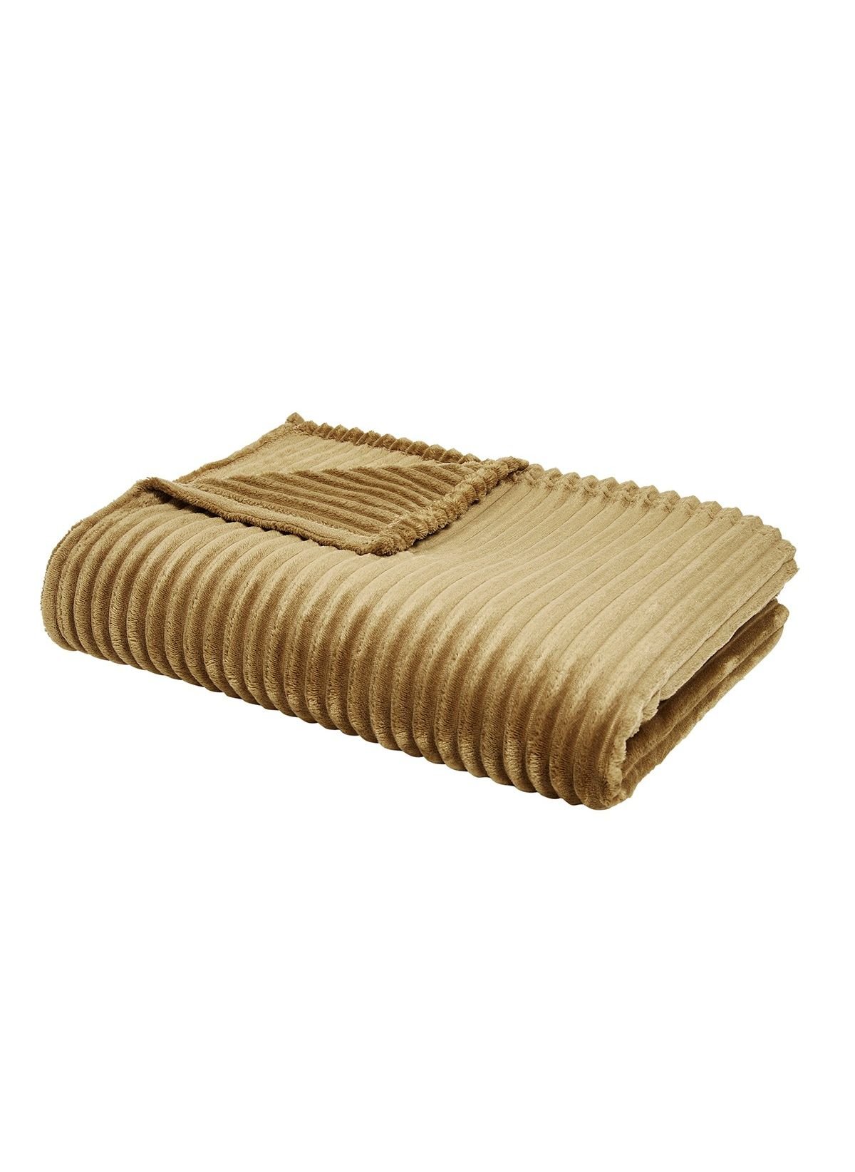 Plain ribbed throw TODAY LINGE DE MAISON Brown