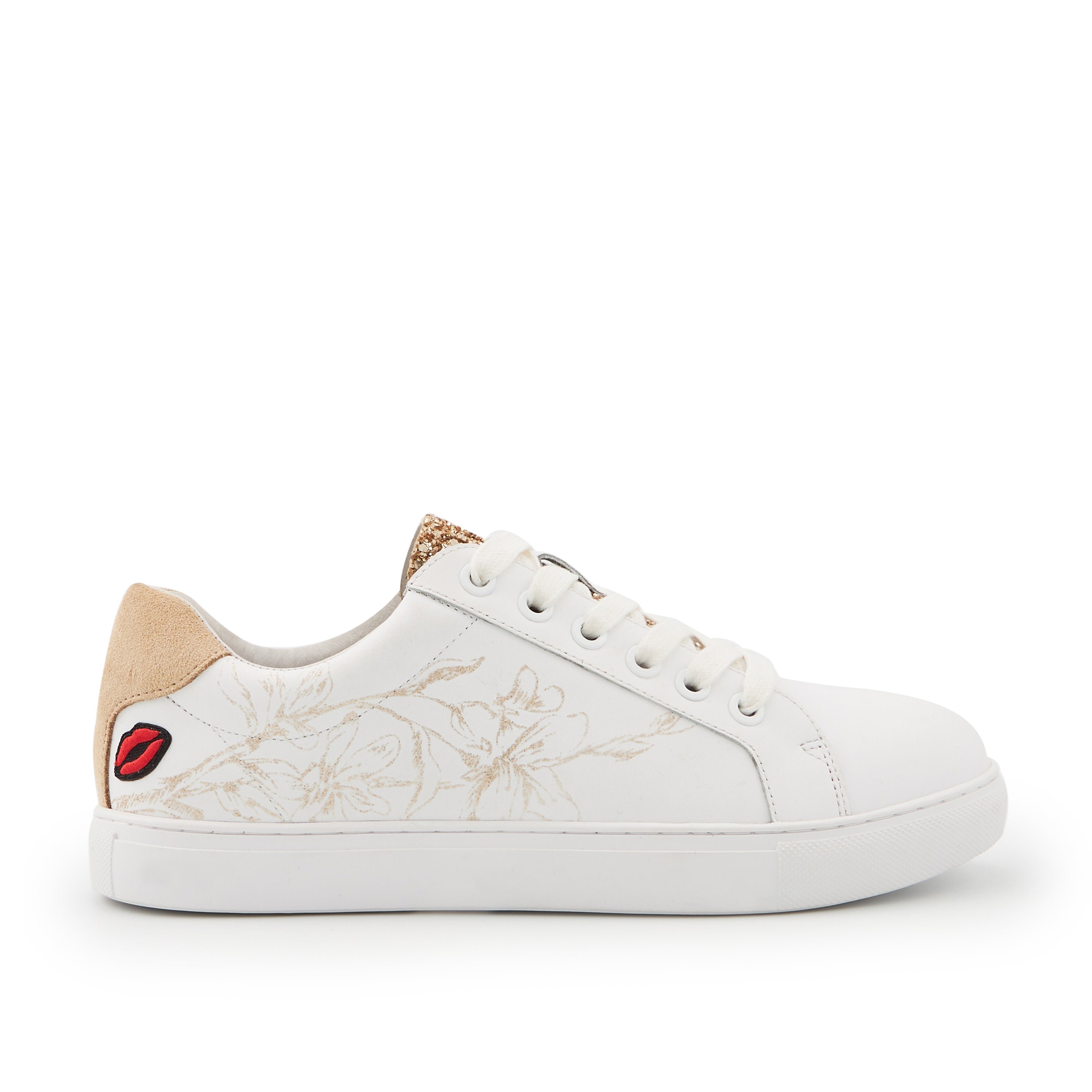 Leather sneakers BONS BAISERS PARIS White