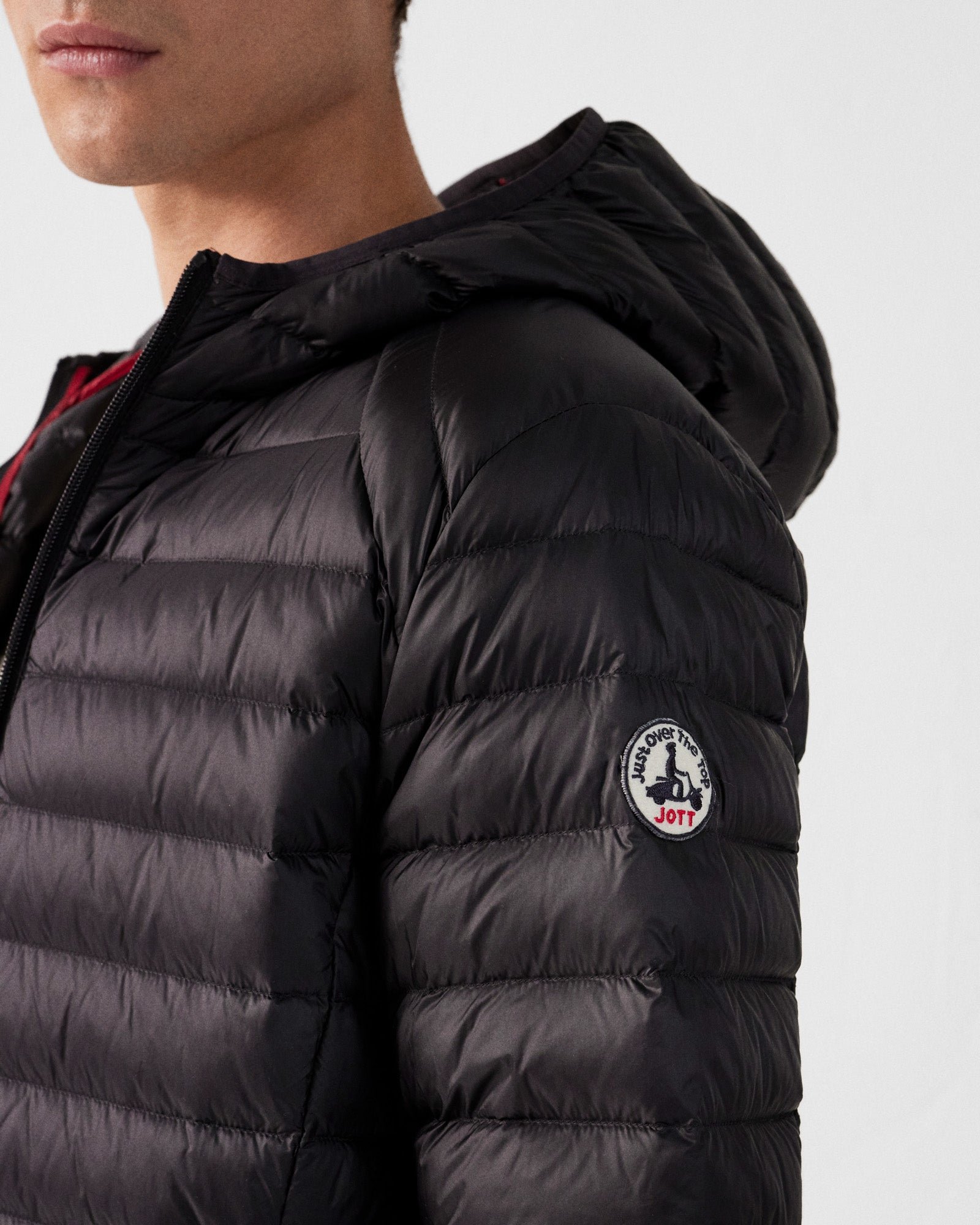 Lightweight hooded puffer jacket nico JOTT Black