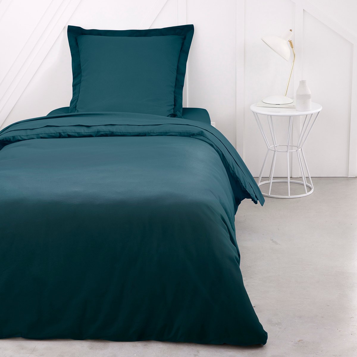 Cotton duvet cover TODAY LINGE DE MAISON Blue