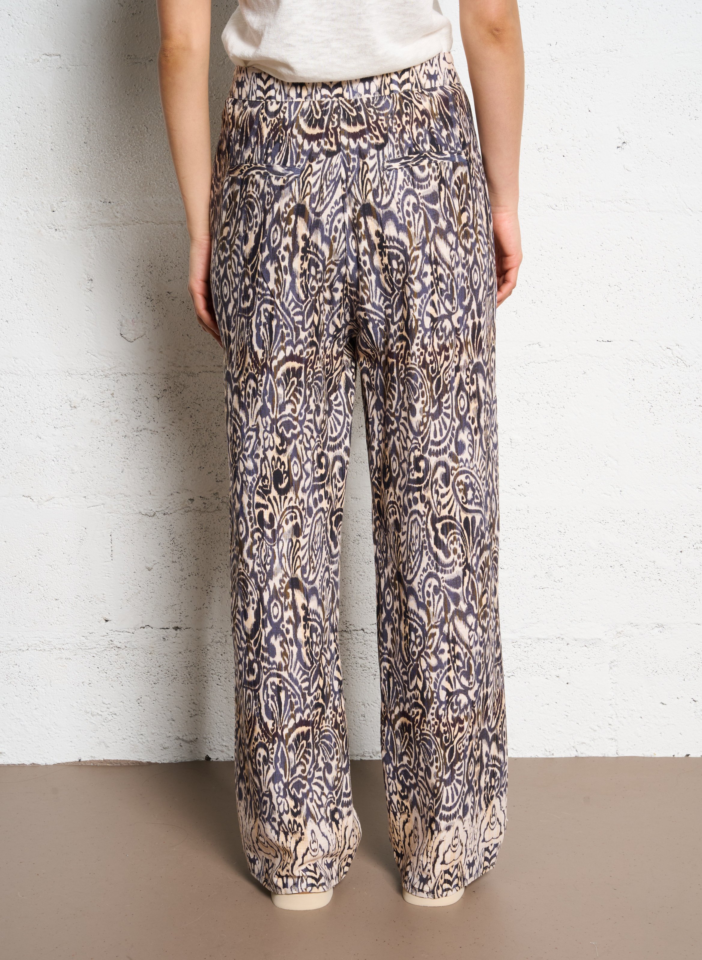 Azawood high-waisted wide-leg trousers LA PETITE ETOILE Brown