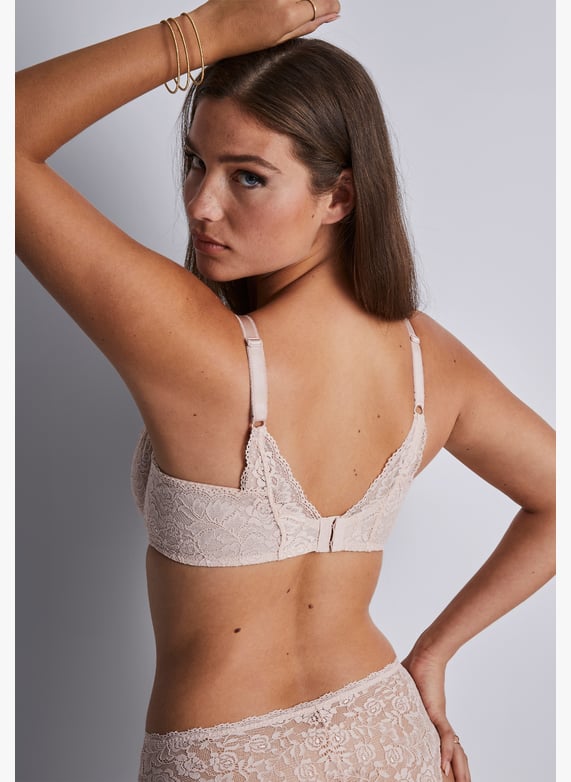 A la Folie kohl black underwired triangle bra | Pink by AUBADE A la Folie kohl black underwired triangle bra Pink