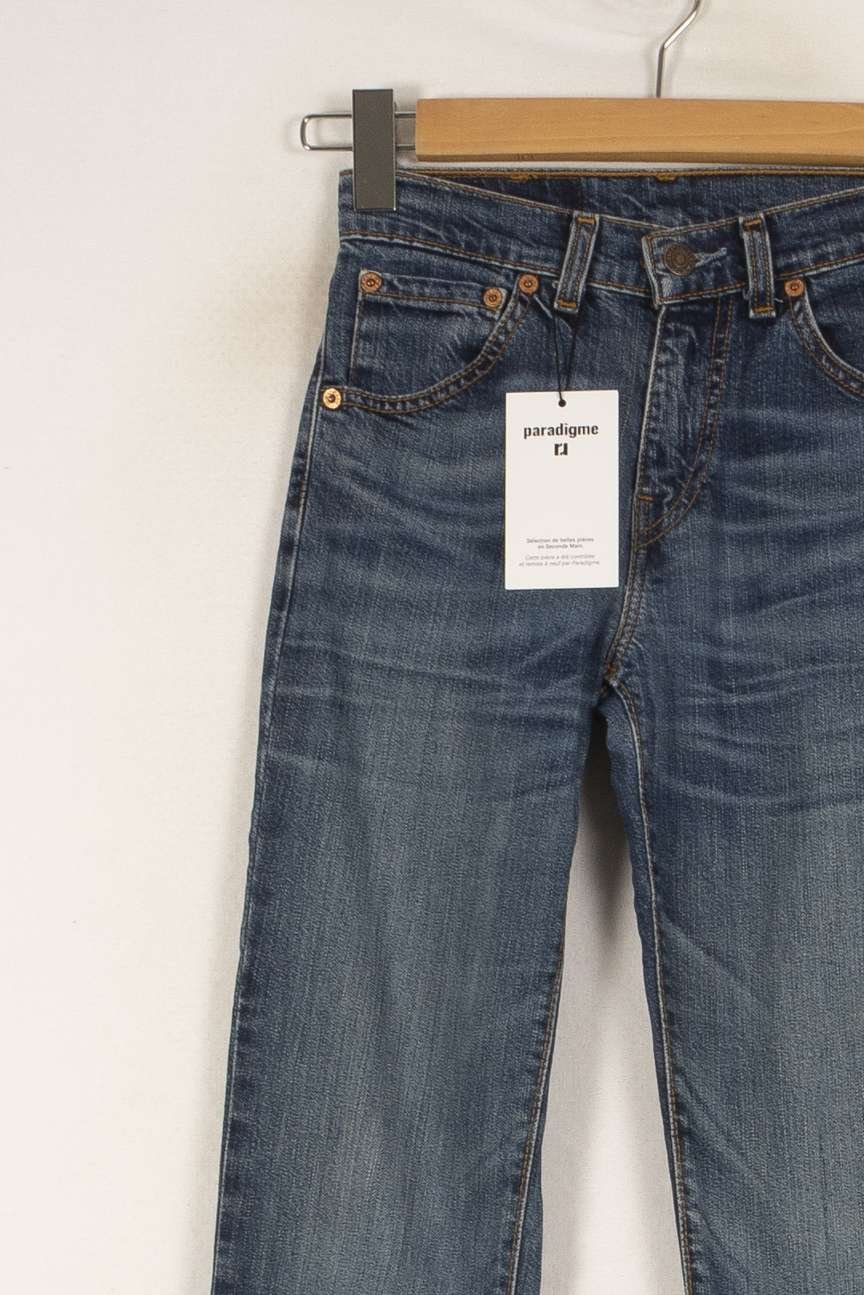 Cropped slim jeans with studs LEVI'S - Seconde main Blue