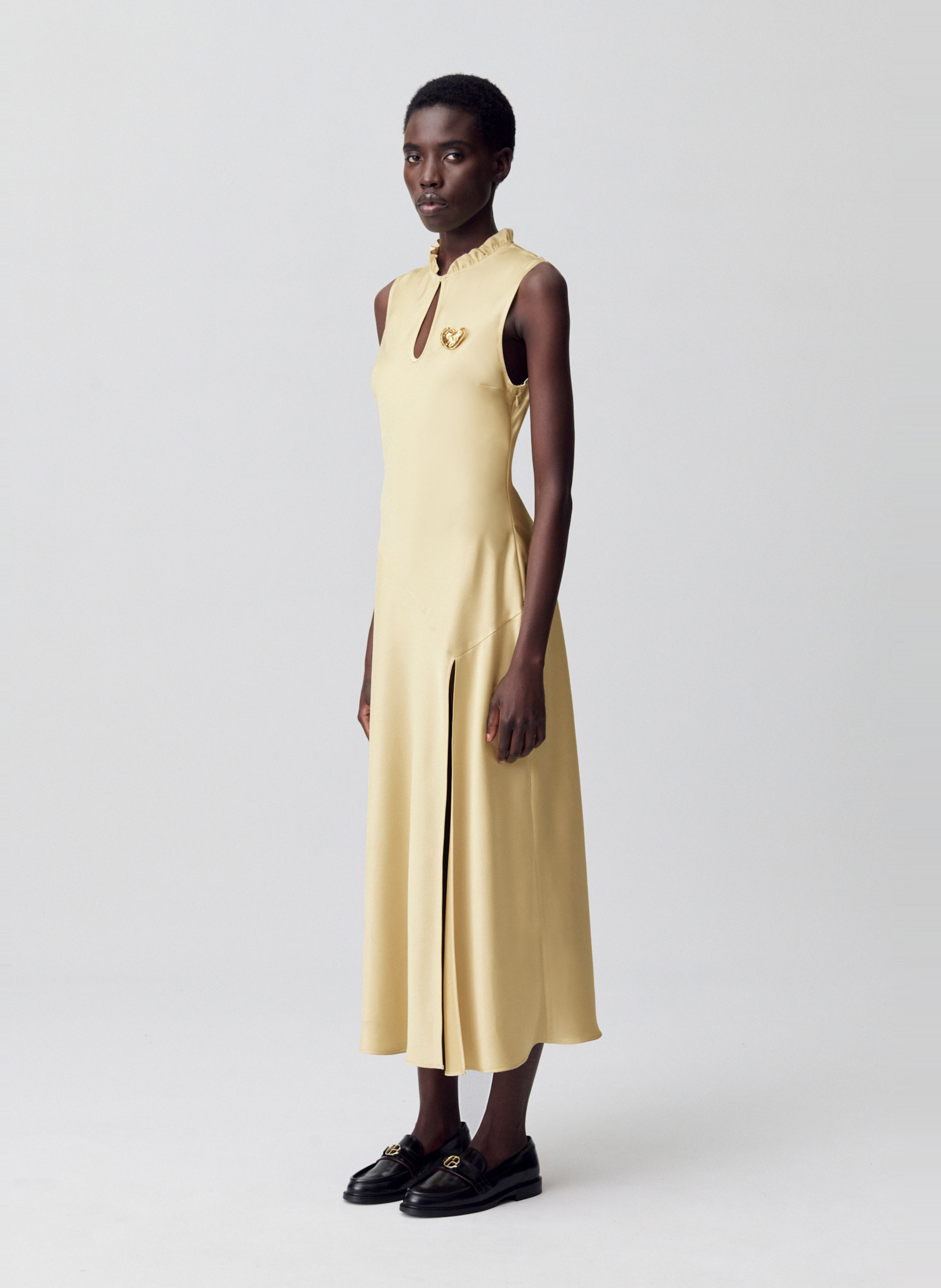 Robe longue ajustée  CLAUDIE PIERLOT Jaune