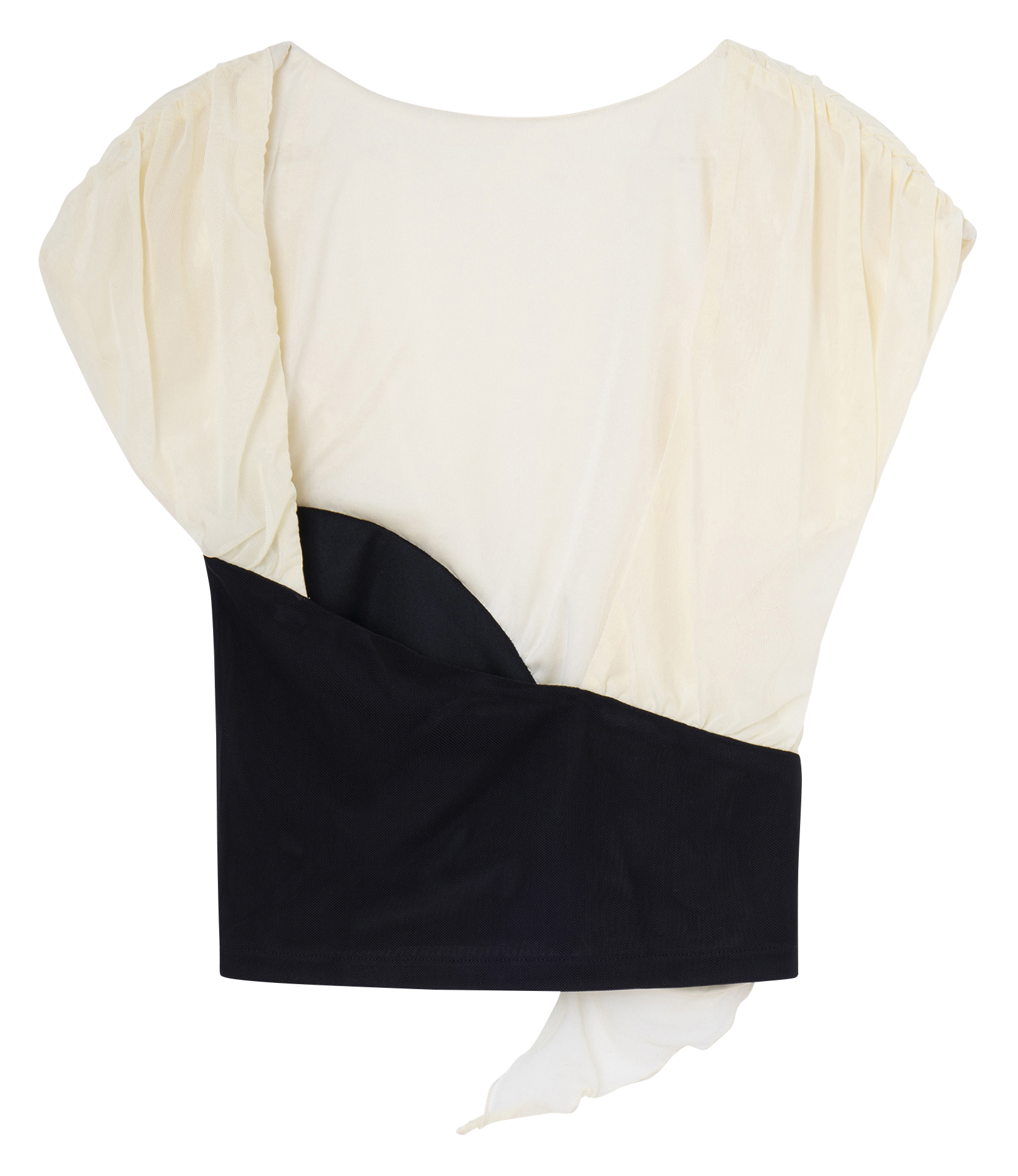 Two-tone open-back top LAAGAM Beige