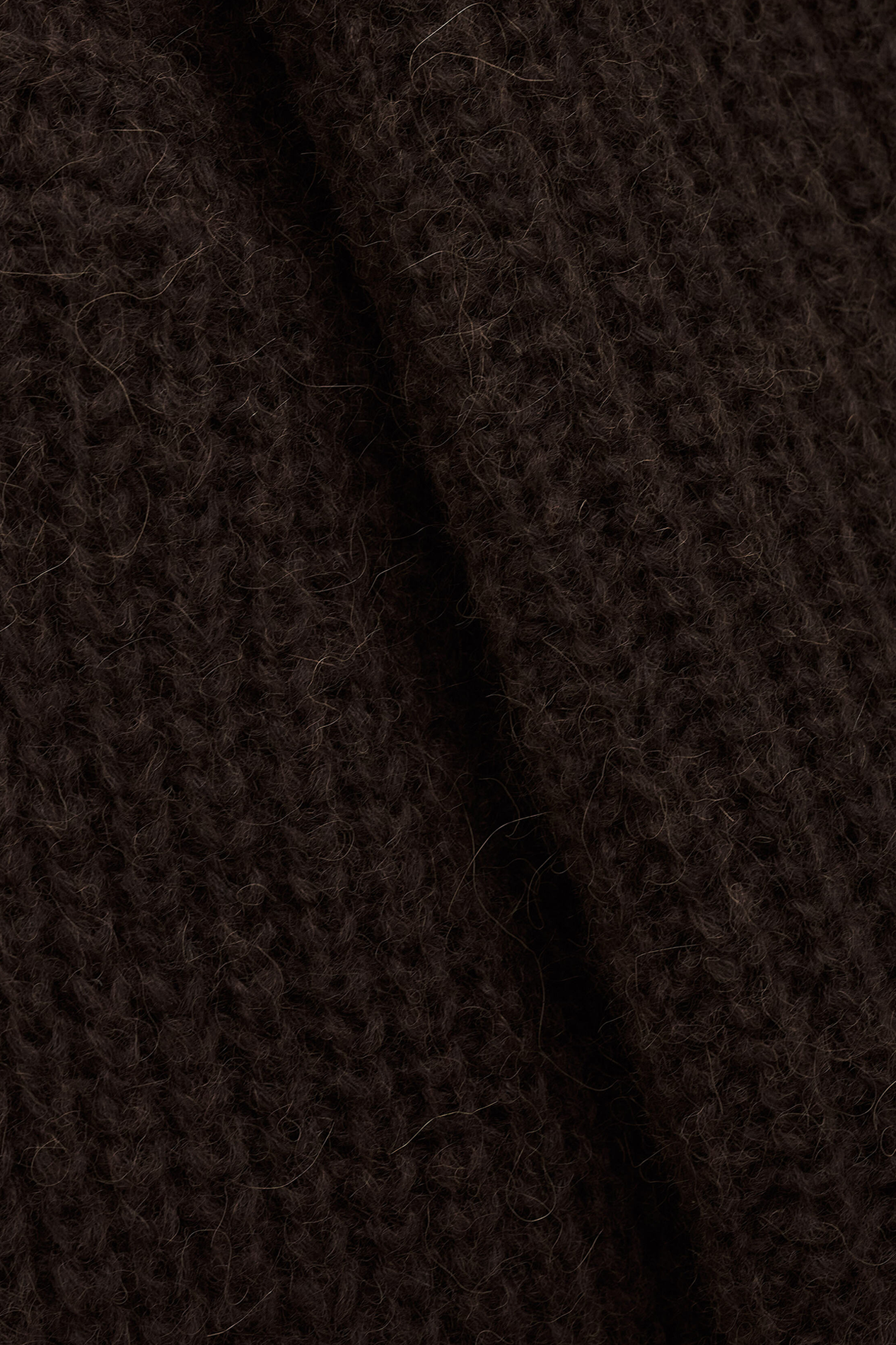 Pull col camionneur en laine mélangée  BA&SH Marron