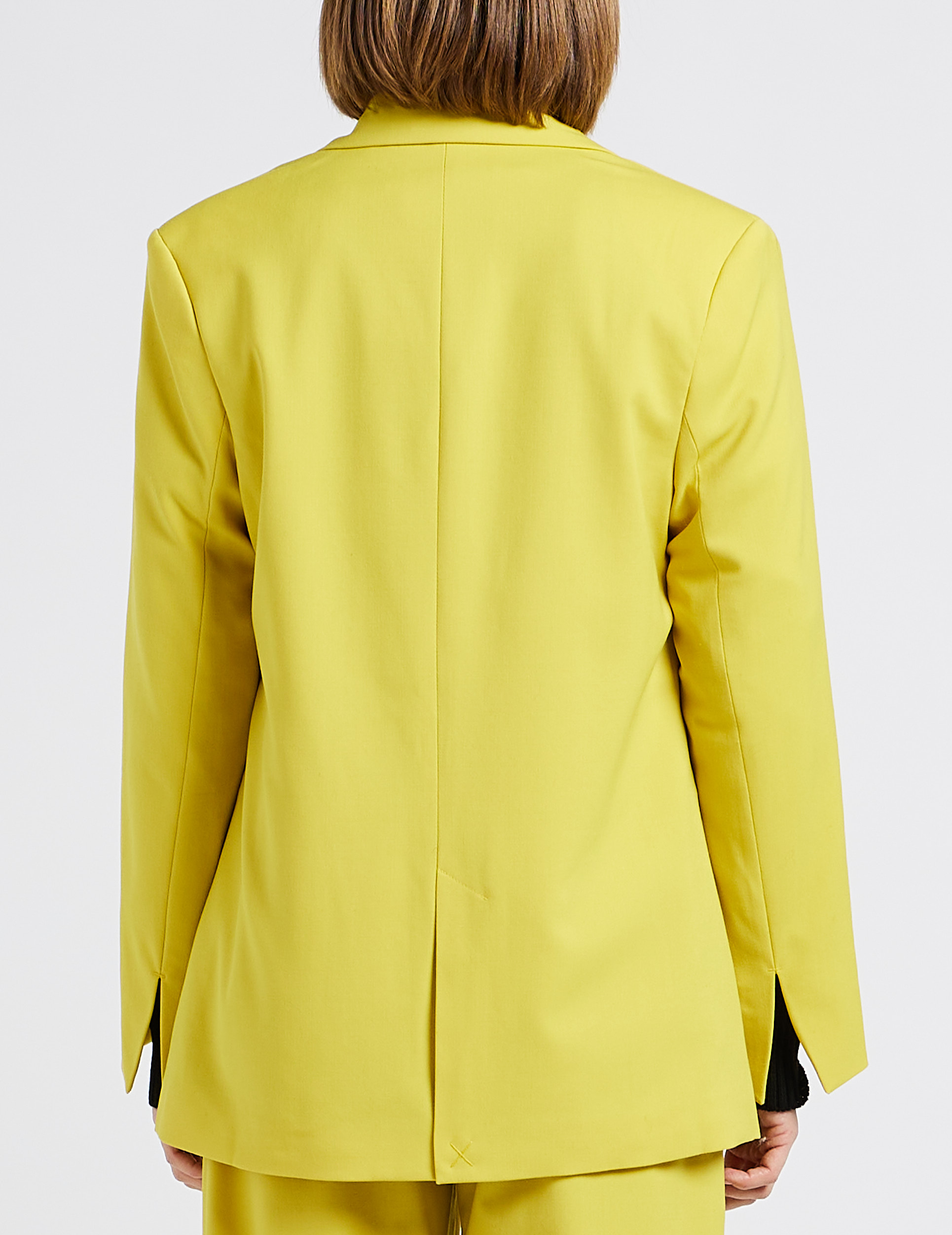 Blazer droit col tailleur SAMSOE SAMSOE Jaune