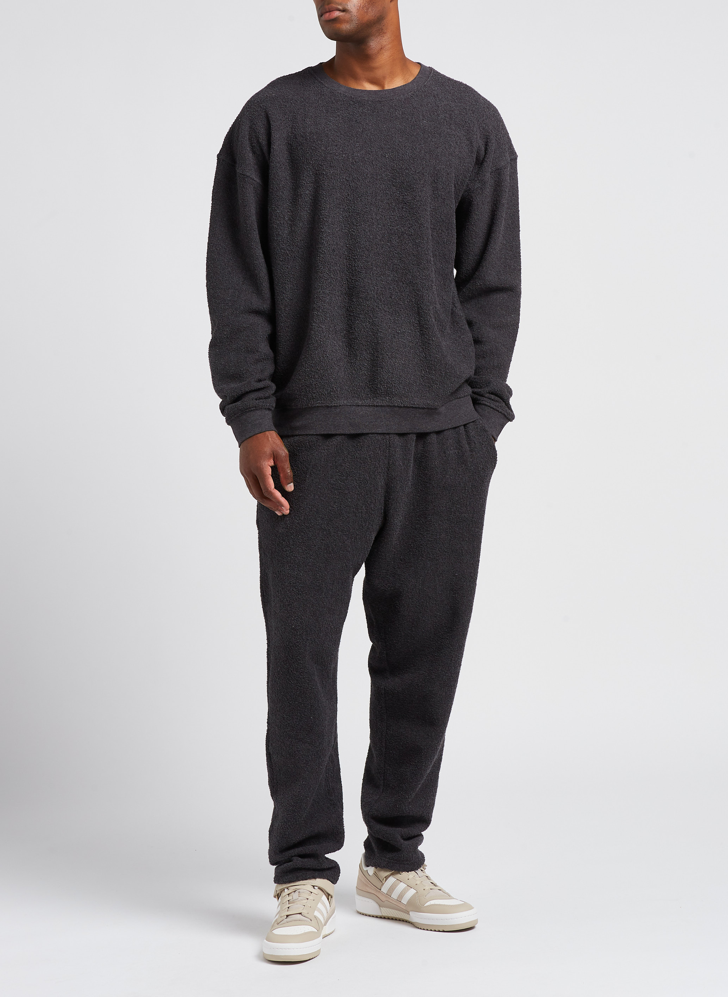 Round-neck organic cotton sweater AMERICAN VINTAGE Grey