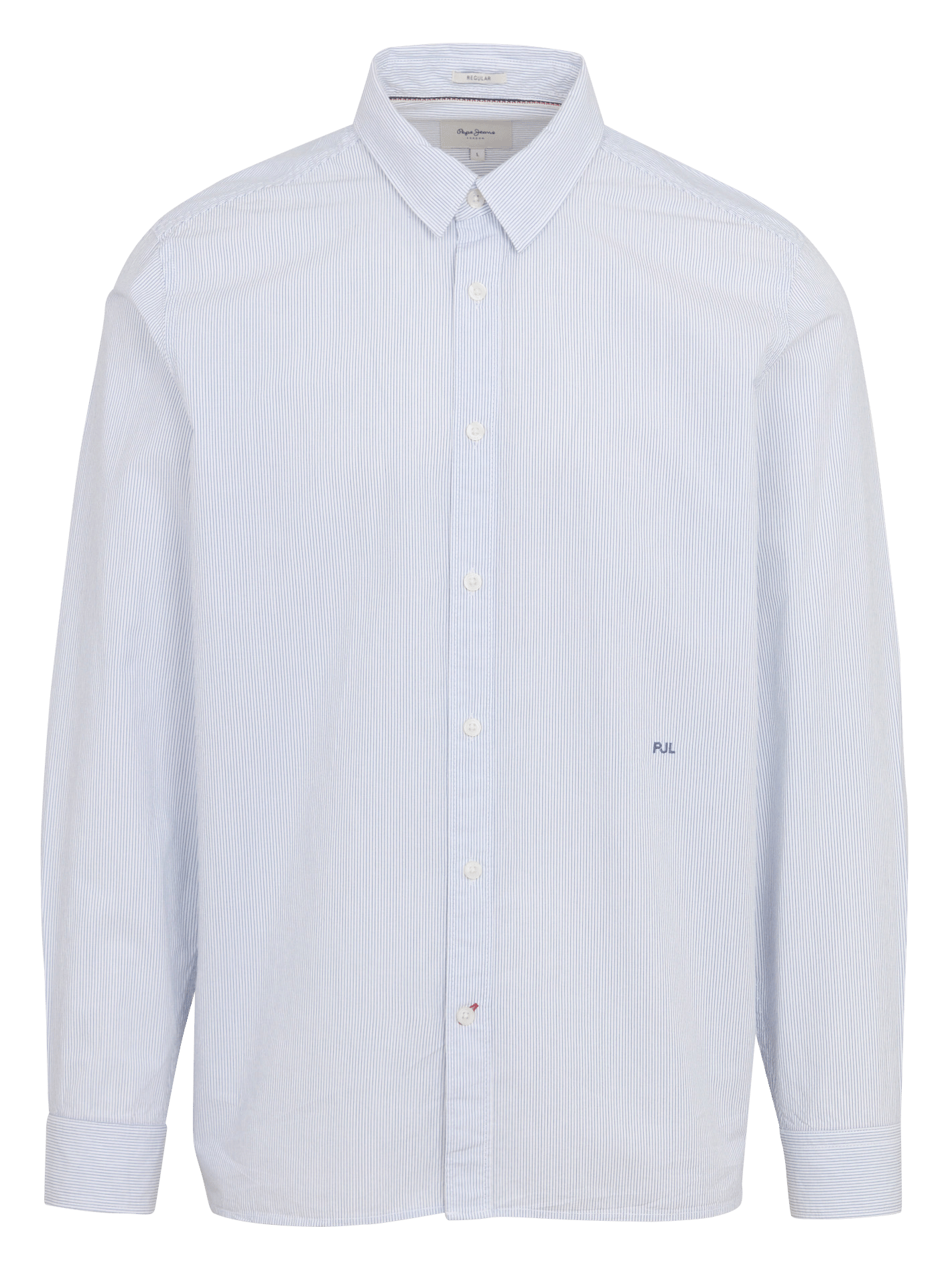 Gerade geschnittenes Hemd mit klassischem Streifenmuster PEPE JEANS Weiss