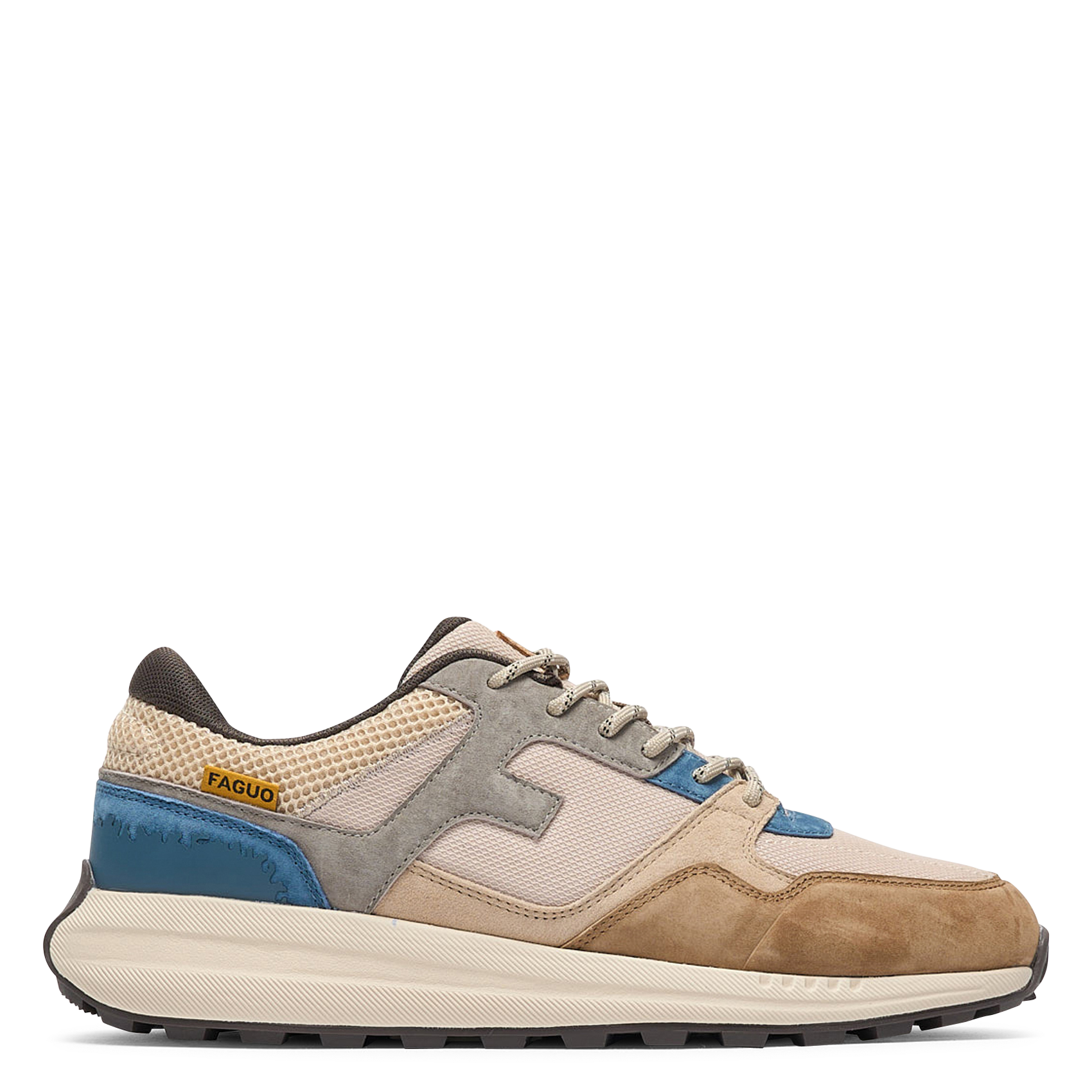 Baskets basses compensées FAGUO Marron