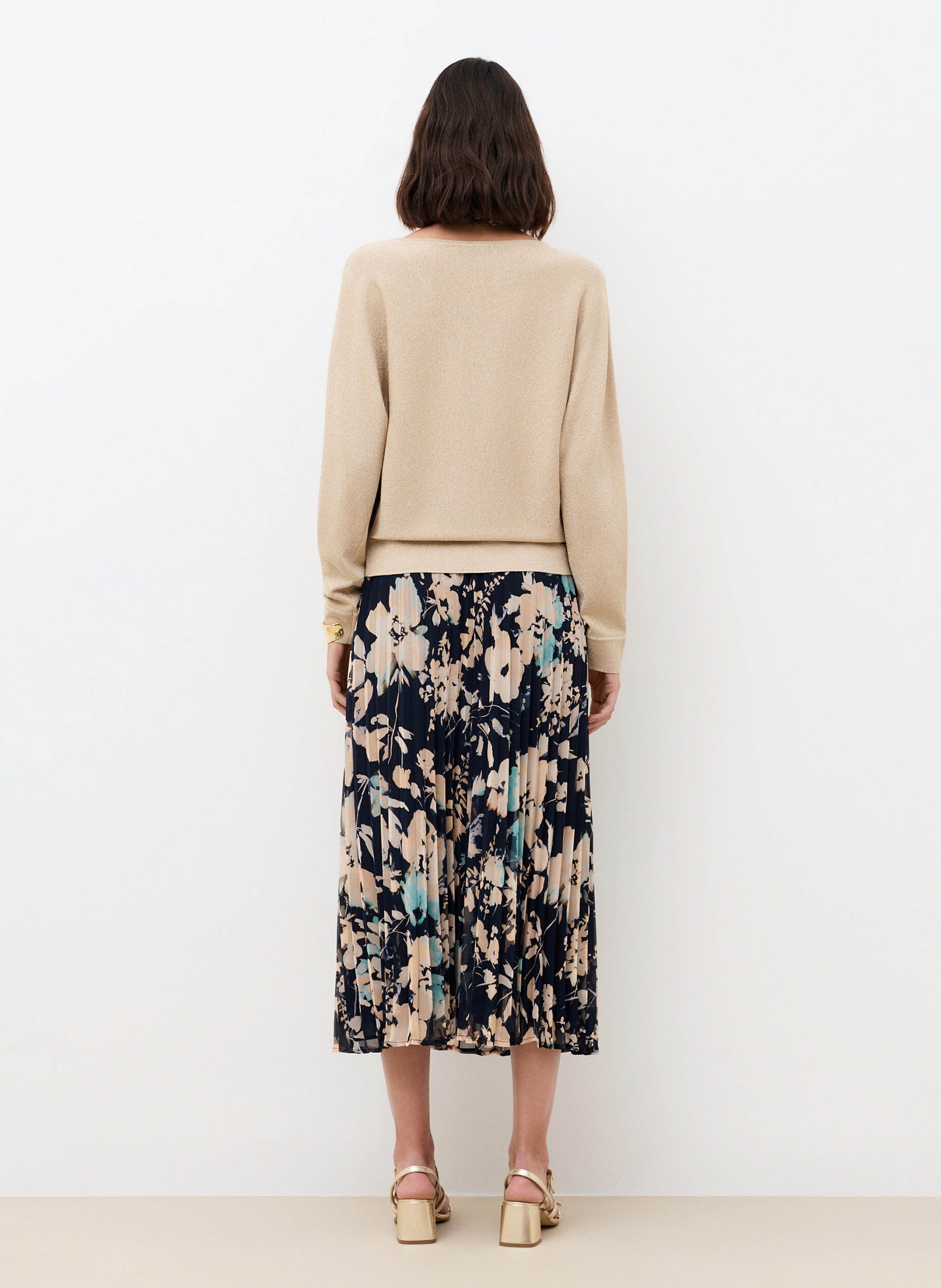 Pull col V  CAROLL Beige