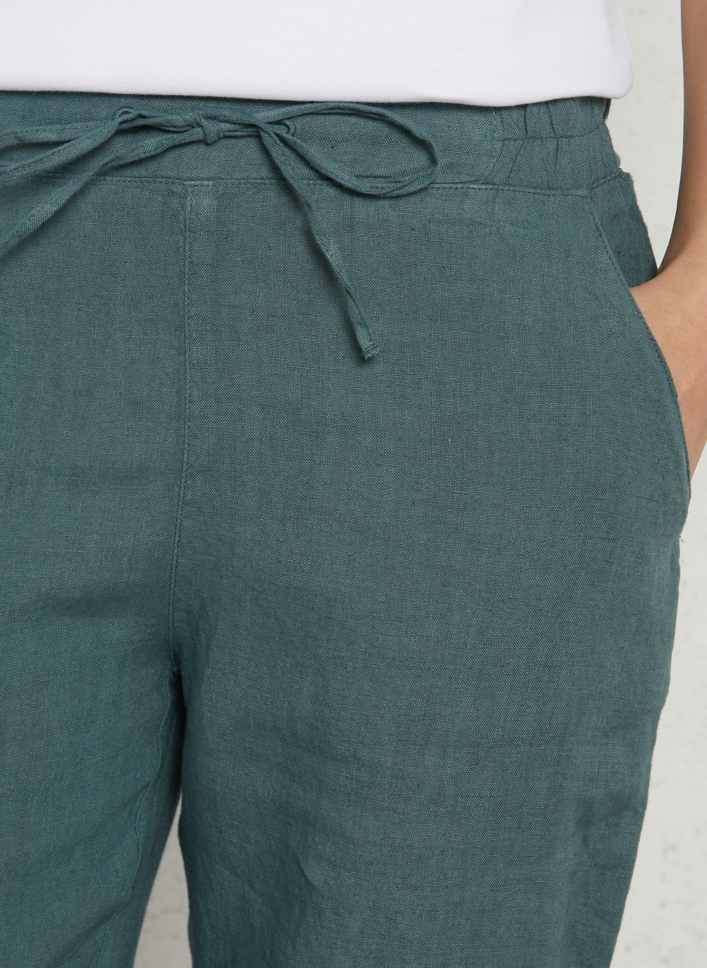 Gerade geschnittene Leinenhose ARMOR LUX Grun