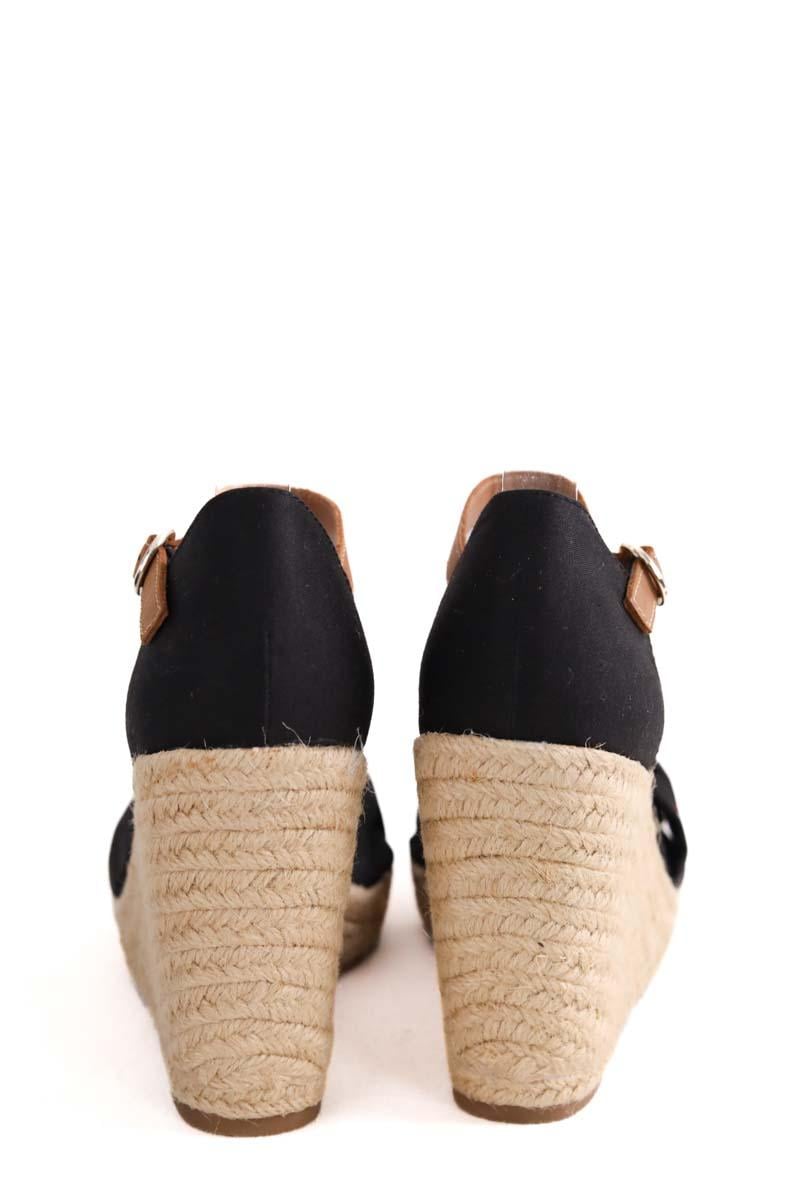 Faux leather sandals TOMMY HILFIGER - SECONDE MAIN Black