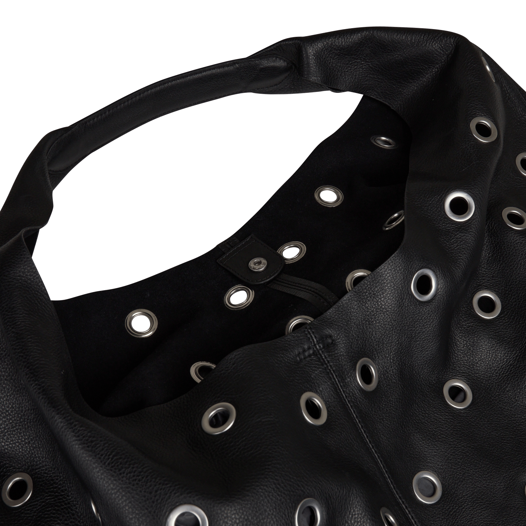 Bolso al hombro de piel IKKS Negro