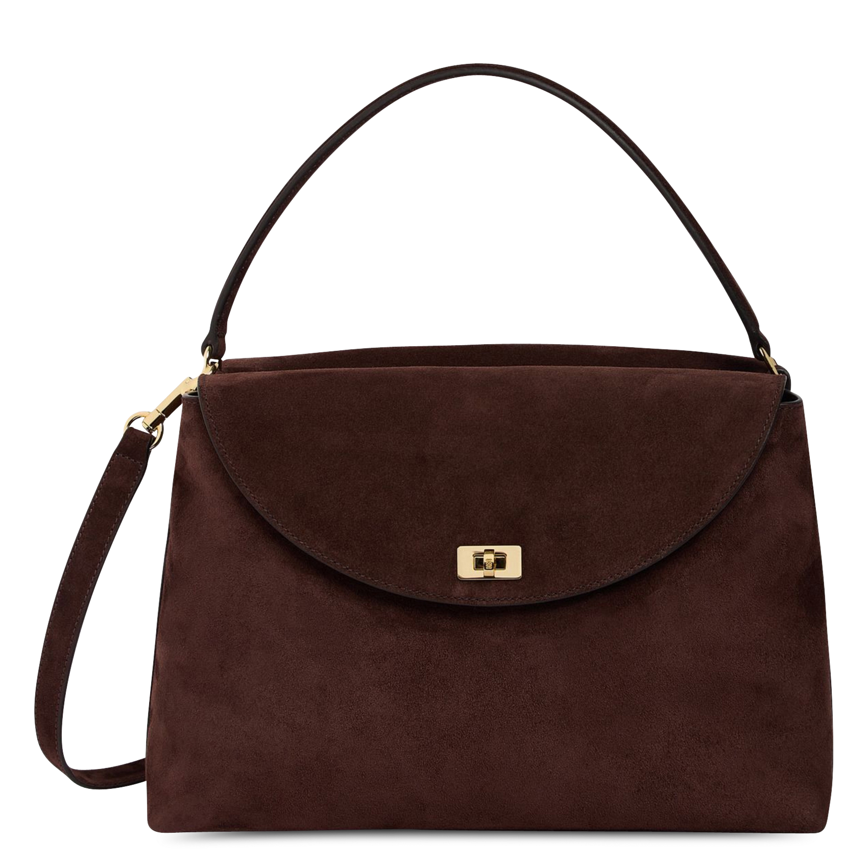 Suède handtas SANDRO Bruin