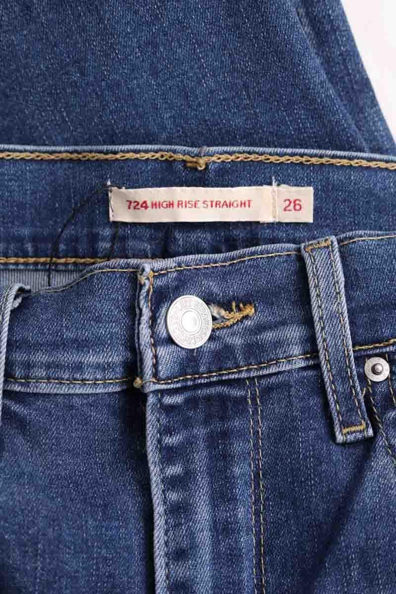 Straight Leg Jeans 724 LEVI'S - Seconde main Blue