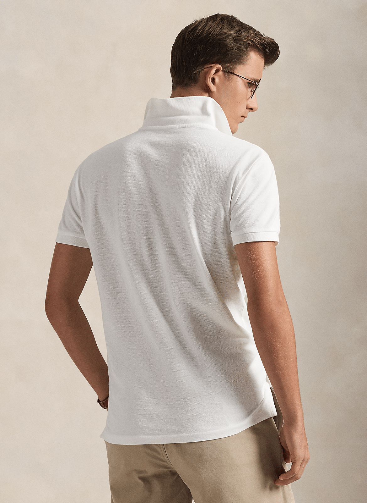 Polo slim-fit en coton piqué POLO RALPH LAUREN Blanc