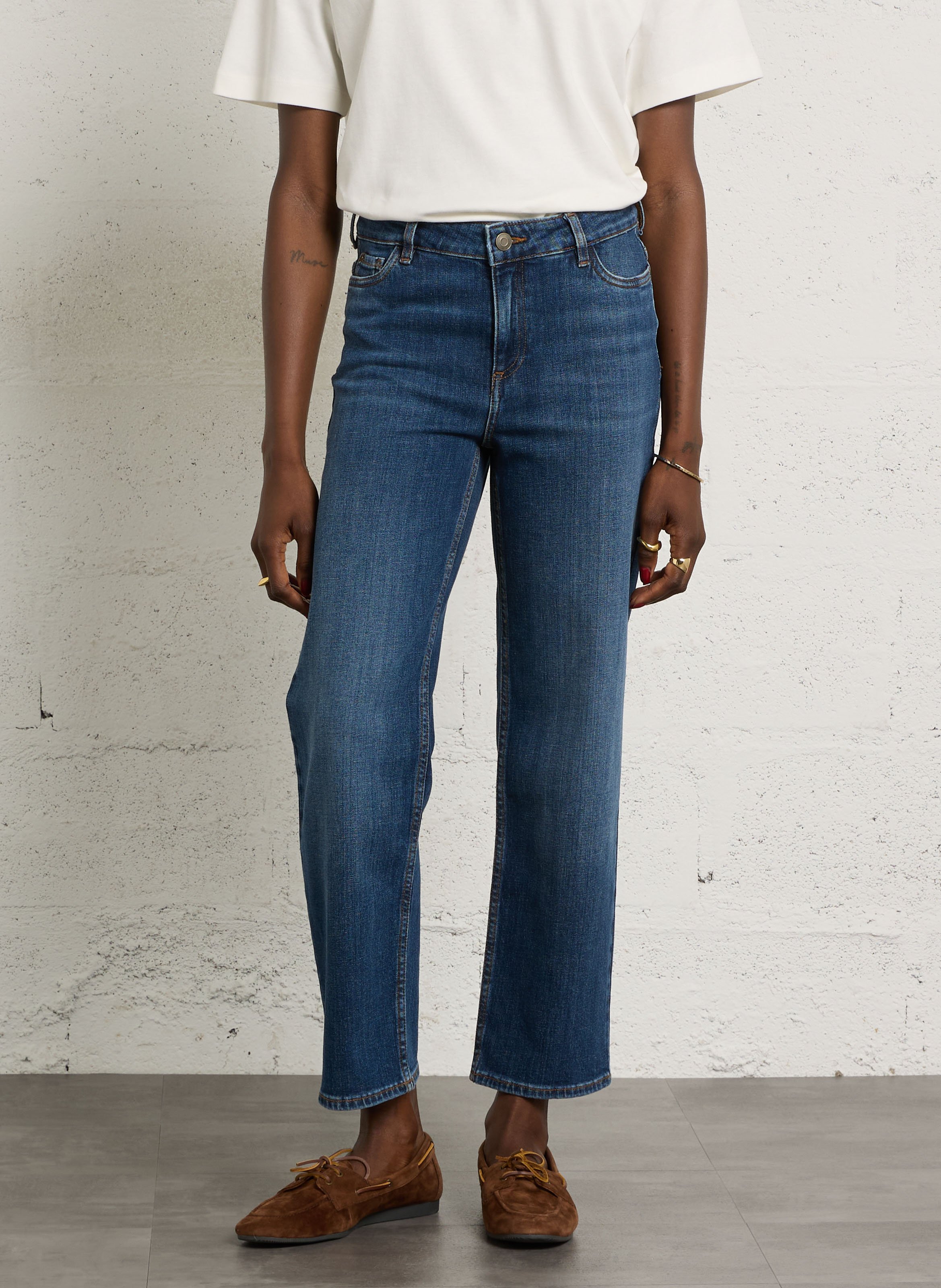 Rechte jeans met lage taille MAISON 123 Blauw