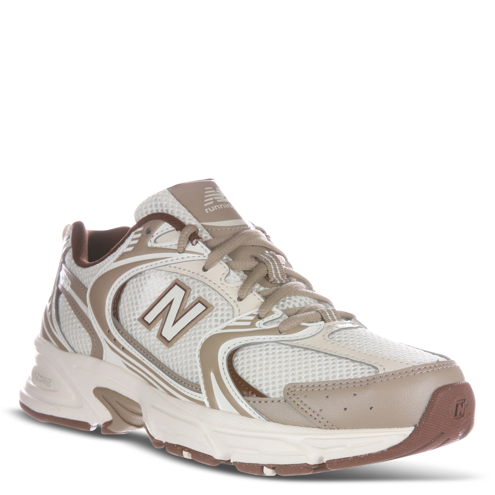 Lage sneakers van twee materialen NEW BALANCE Beige