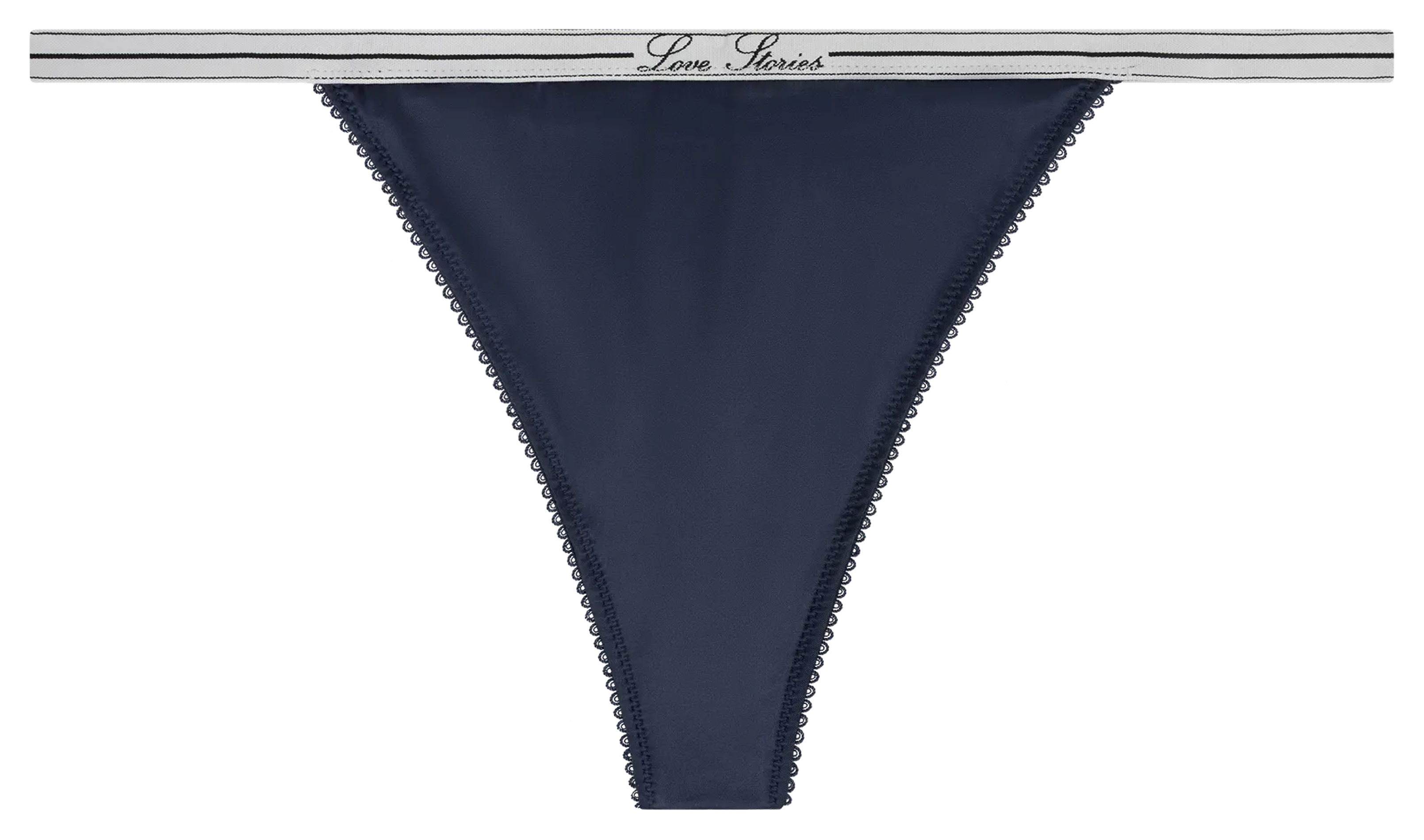 String uni en dentelle LOVE STORIES Bleu