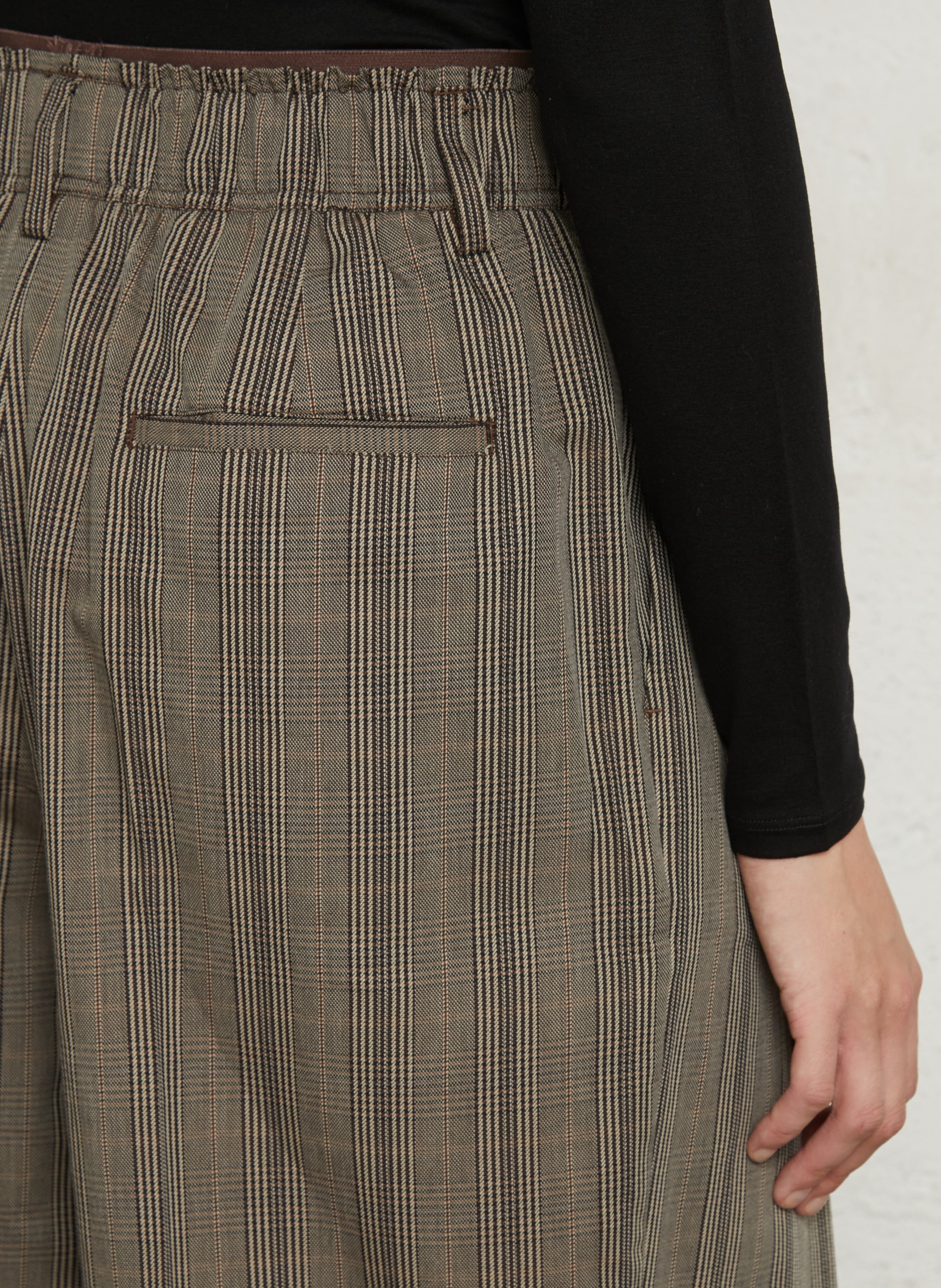 Wide-leg printed cotton pants BELLEROSE Green