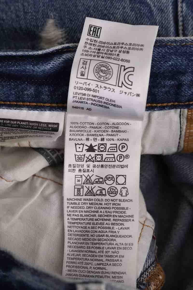 501 straight jeans LEVI'S - Seconde main Blue