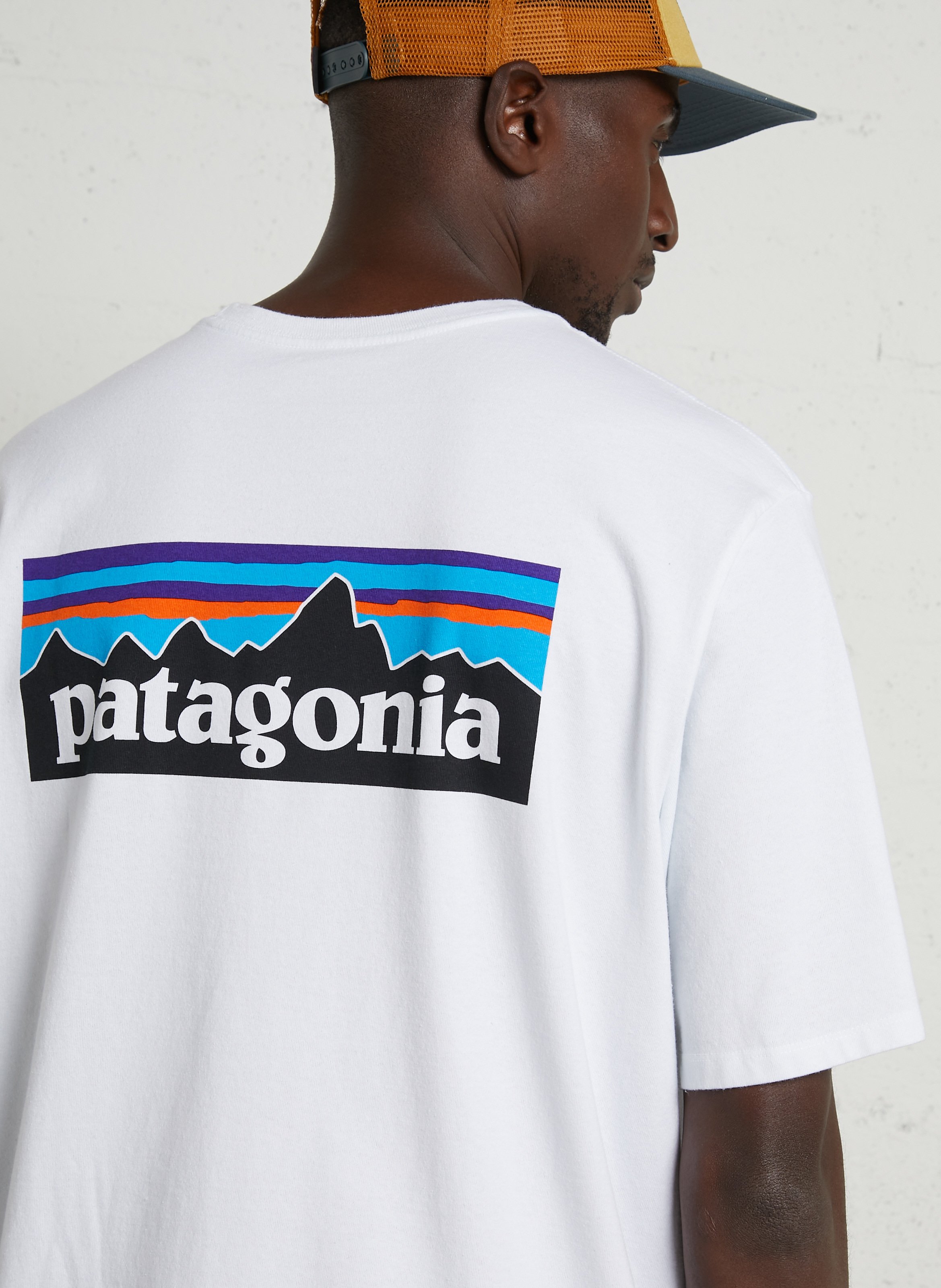 Destination - T-Shirt mit Siebdruck PATAGONIA Weiss