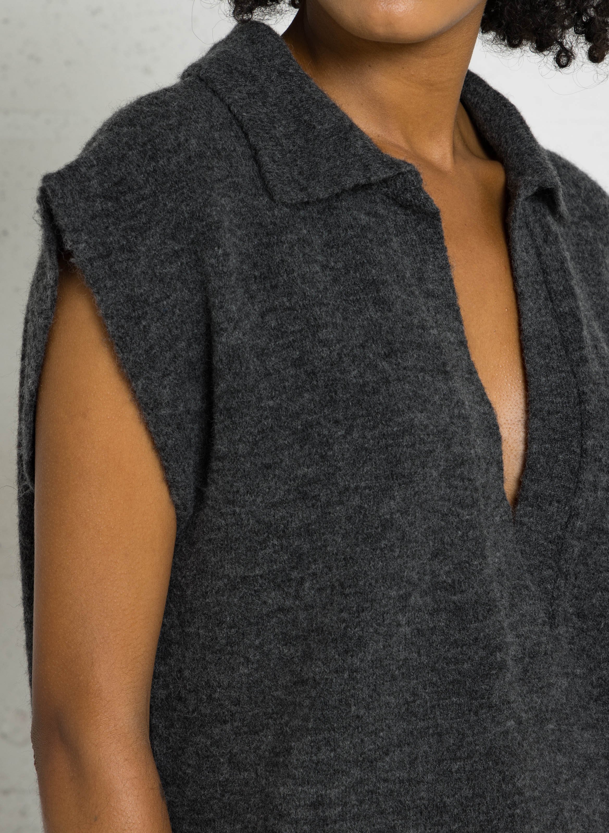 Pull col V  TINSELS Argent