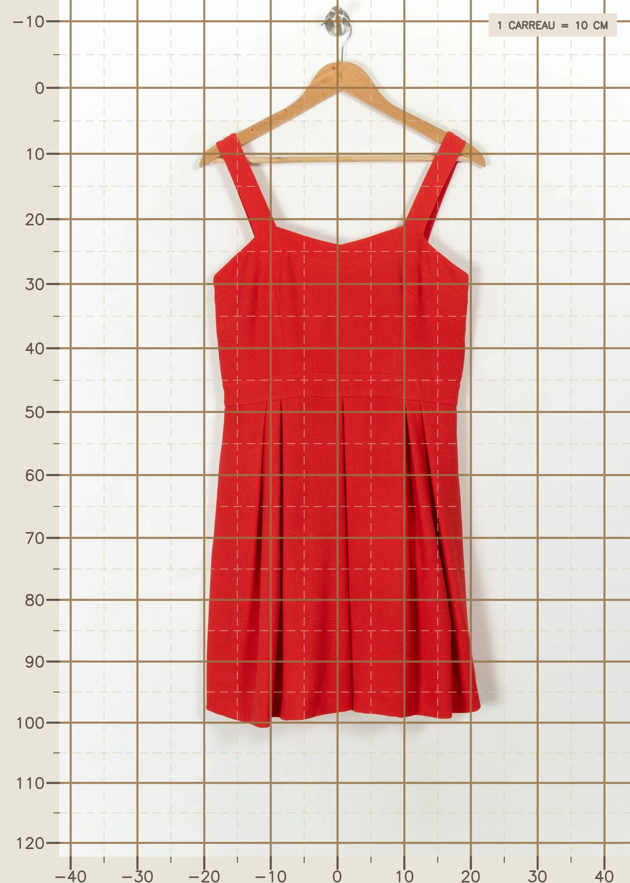 Robe courte & midi COMPTOIR DES COTONNIERS - Seconde main Rouge
