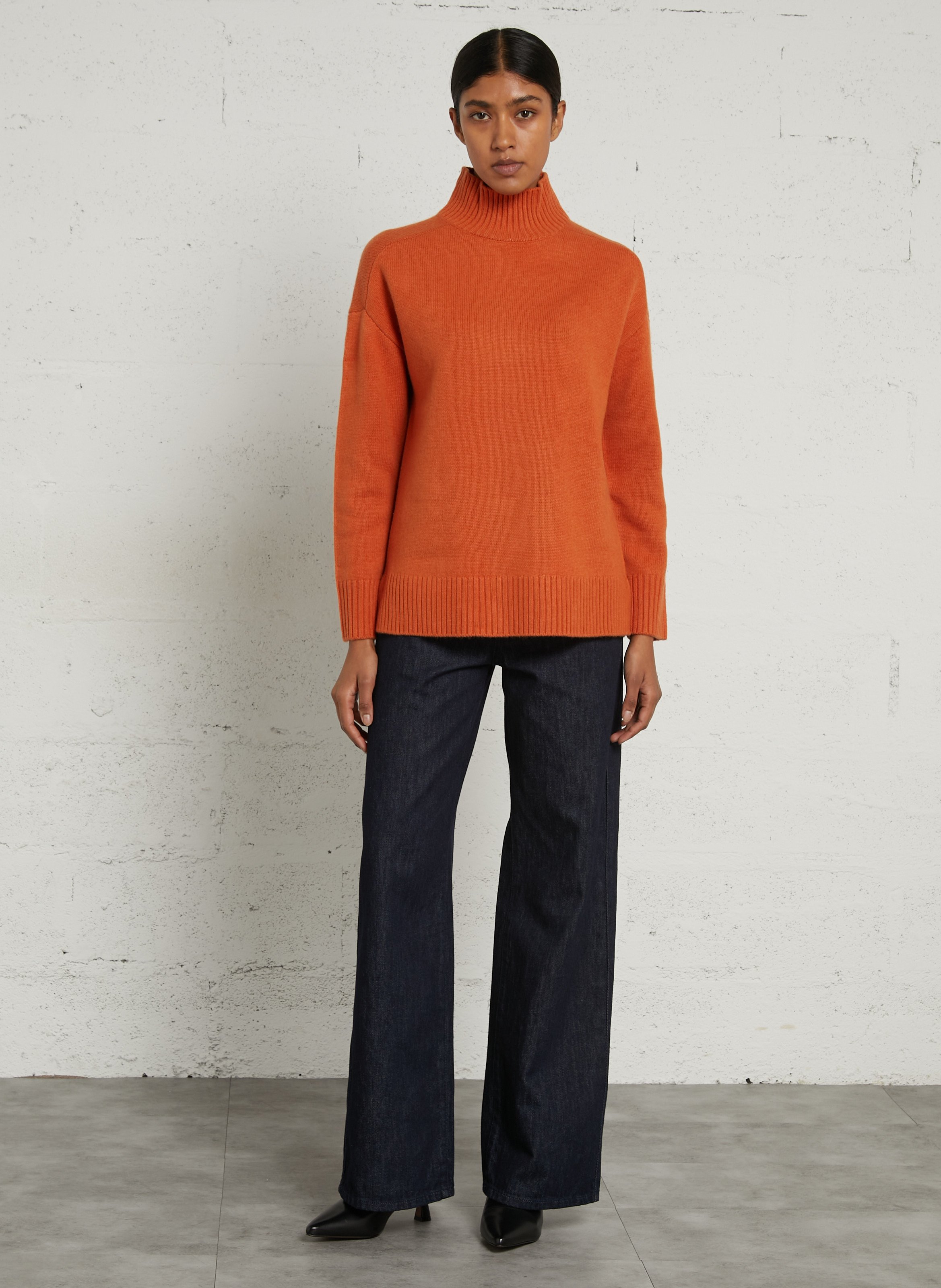 Wool high-neck jumper SUD EXPRESS Orange