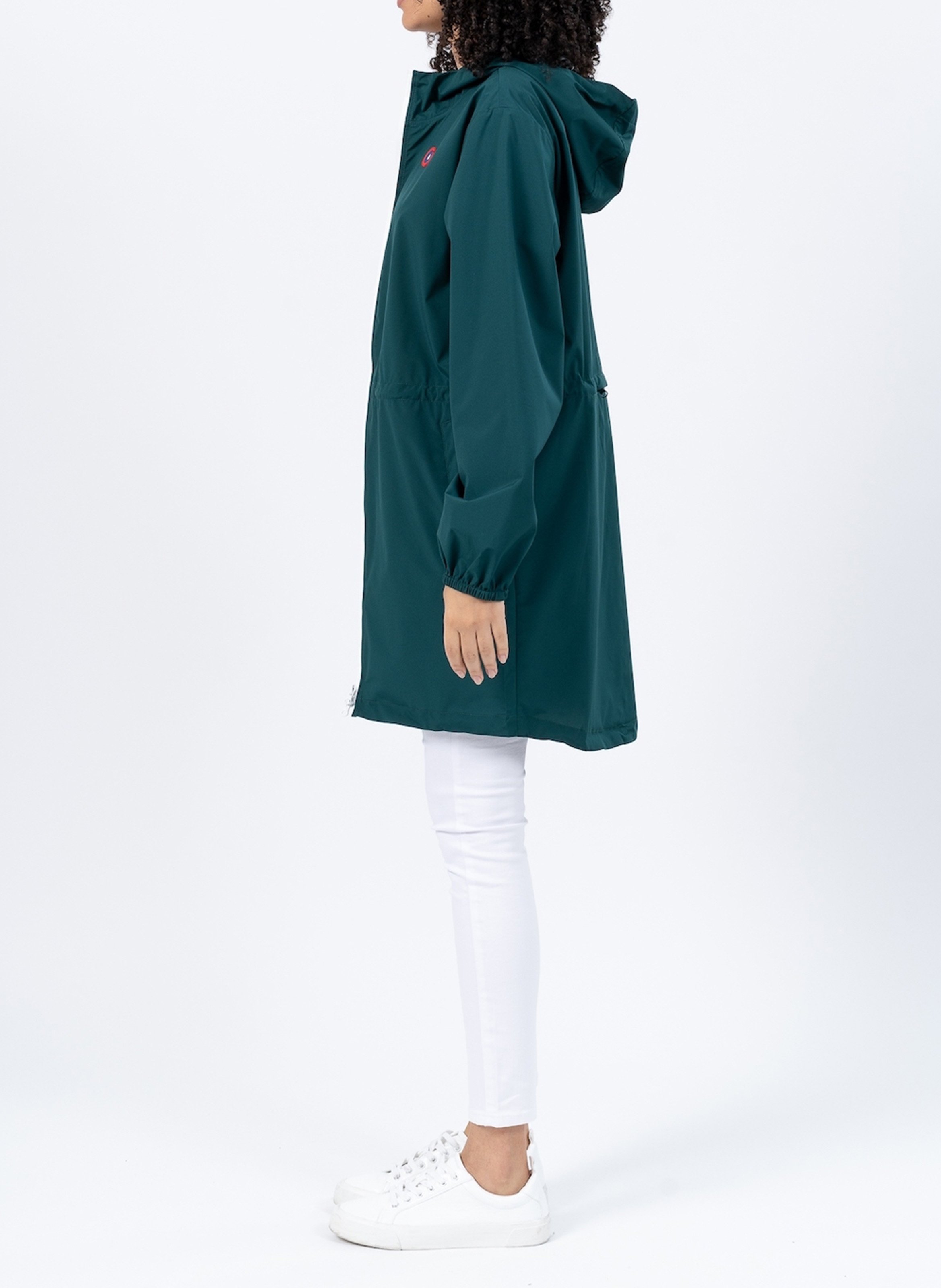 Imperméable long à capuche convertible  FLOTTE Vert