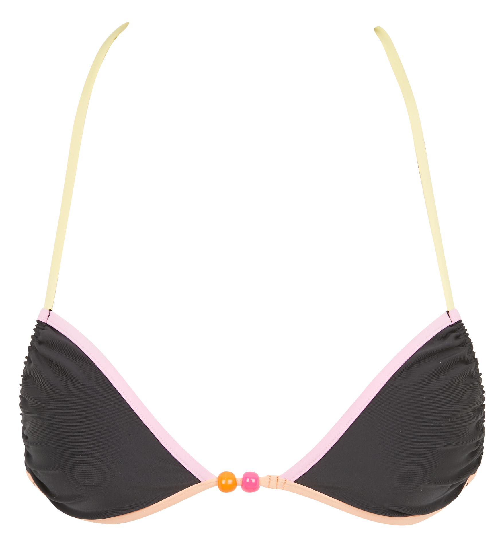 Haut de bikini triangle ALBERTINE Noir