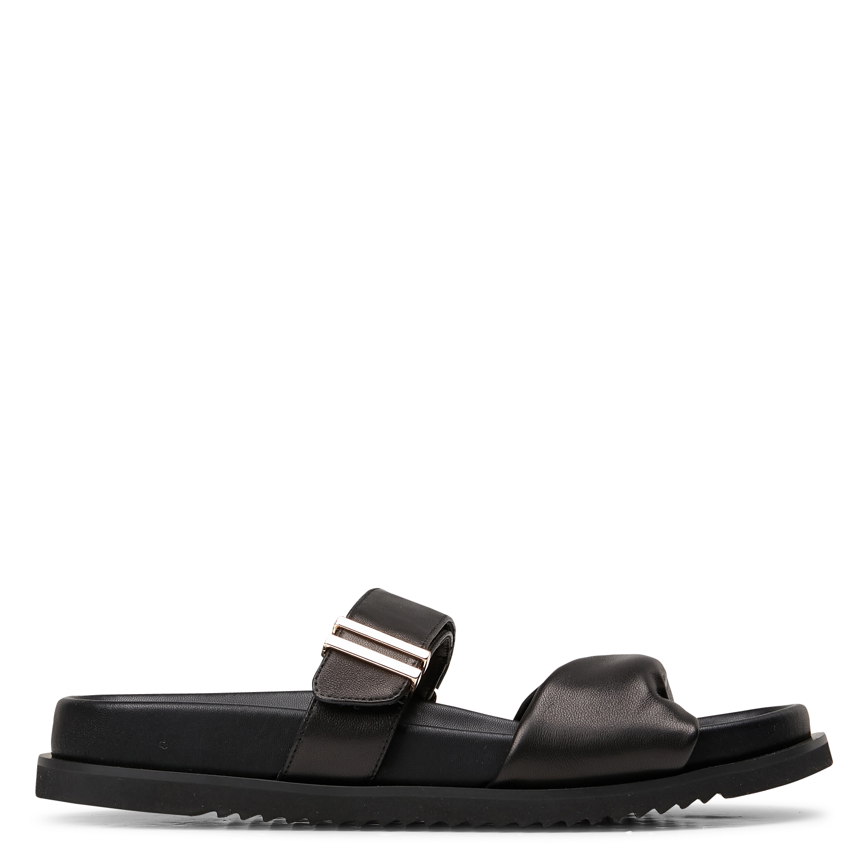 Mules plates en cuir d&#039;agneau  MI/MAI Noir