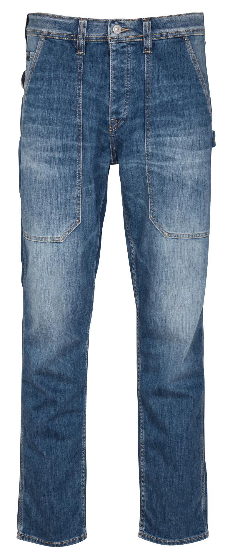 Gerade geschnittene Jeans aus Baumwoll-Mix LE TEMPS DES CERISES Blau