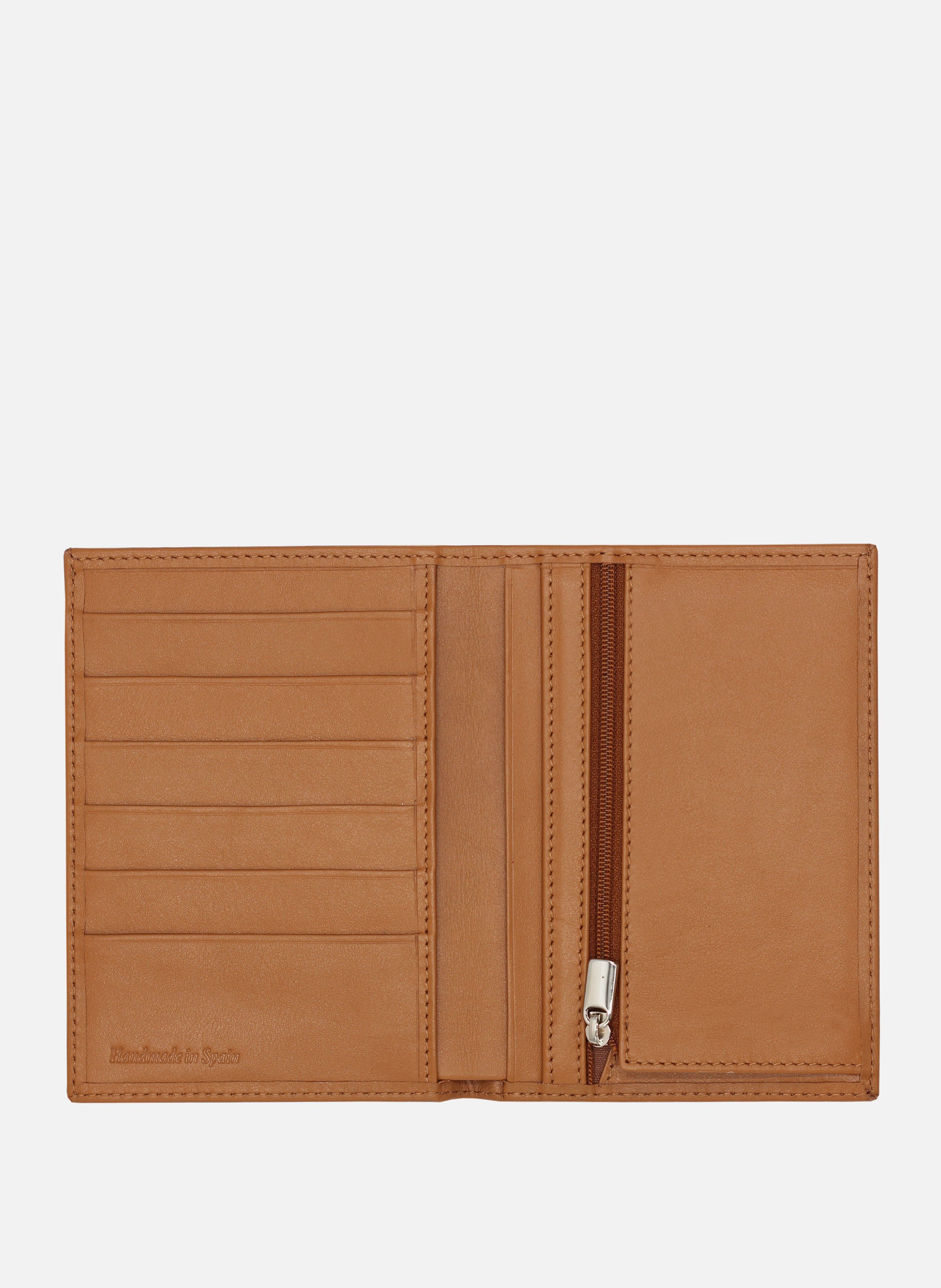 Classic smooth leather wallet JULES & JENN Brown