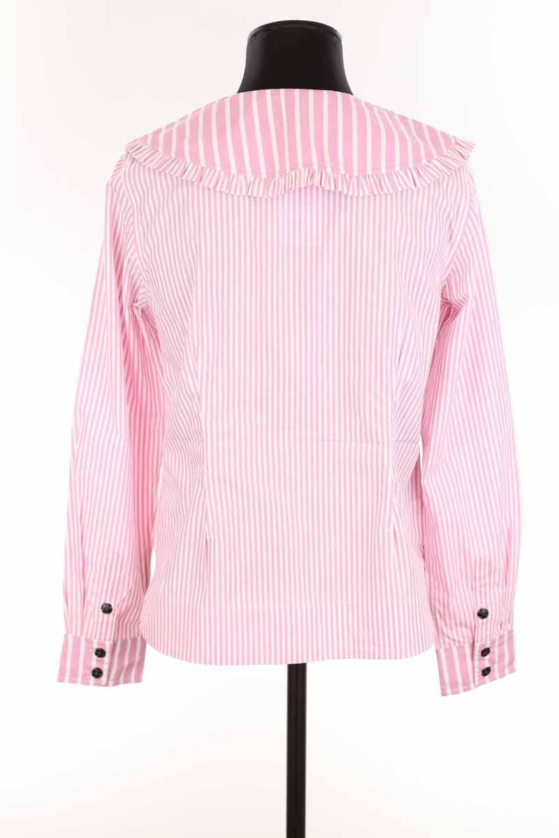 Cotton shirt GANNI - Seconde Main Pink