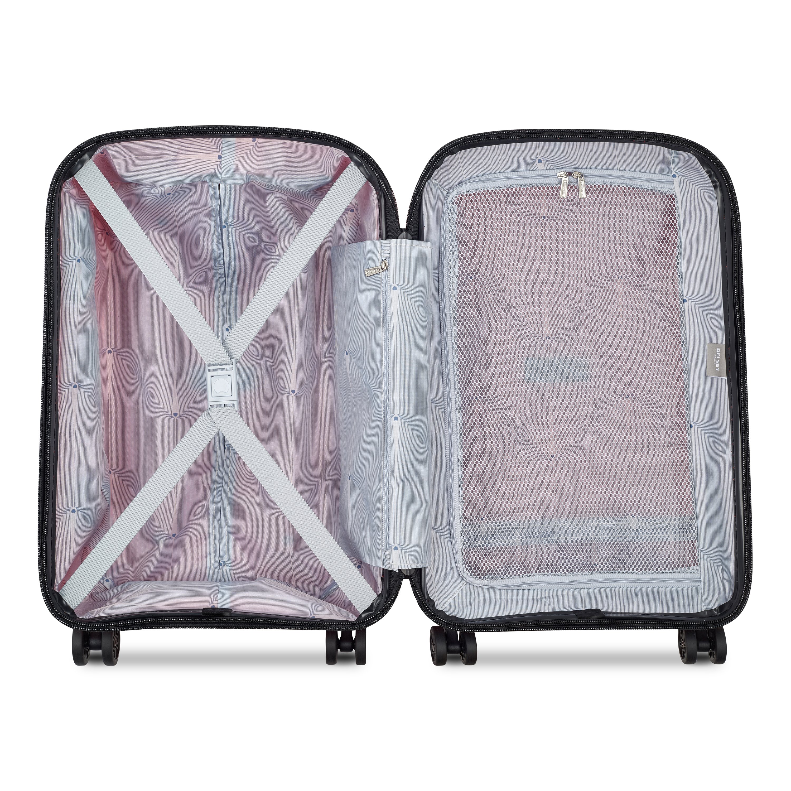 Set of 3 rigid suitcases 55 cm/70.5 cm/82.5 cm DELSEY PARIS Red