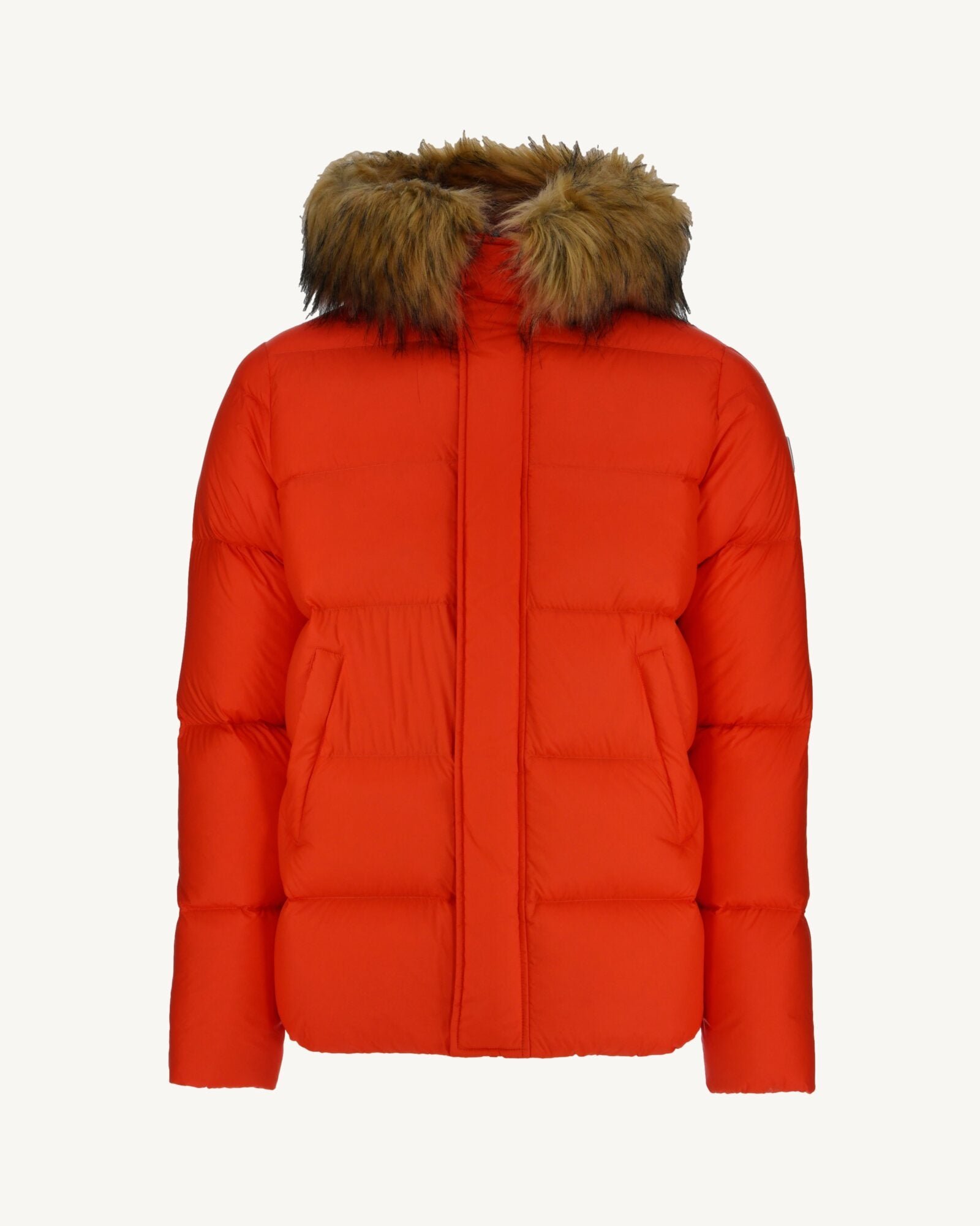 Short hooded prestige 2.0 down jacket JOTT Orange