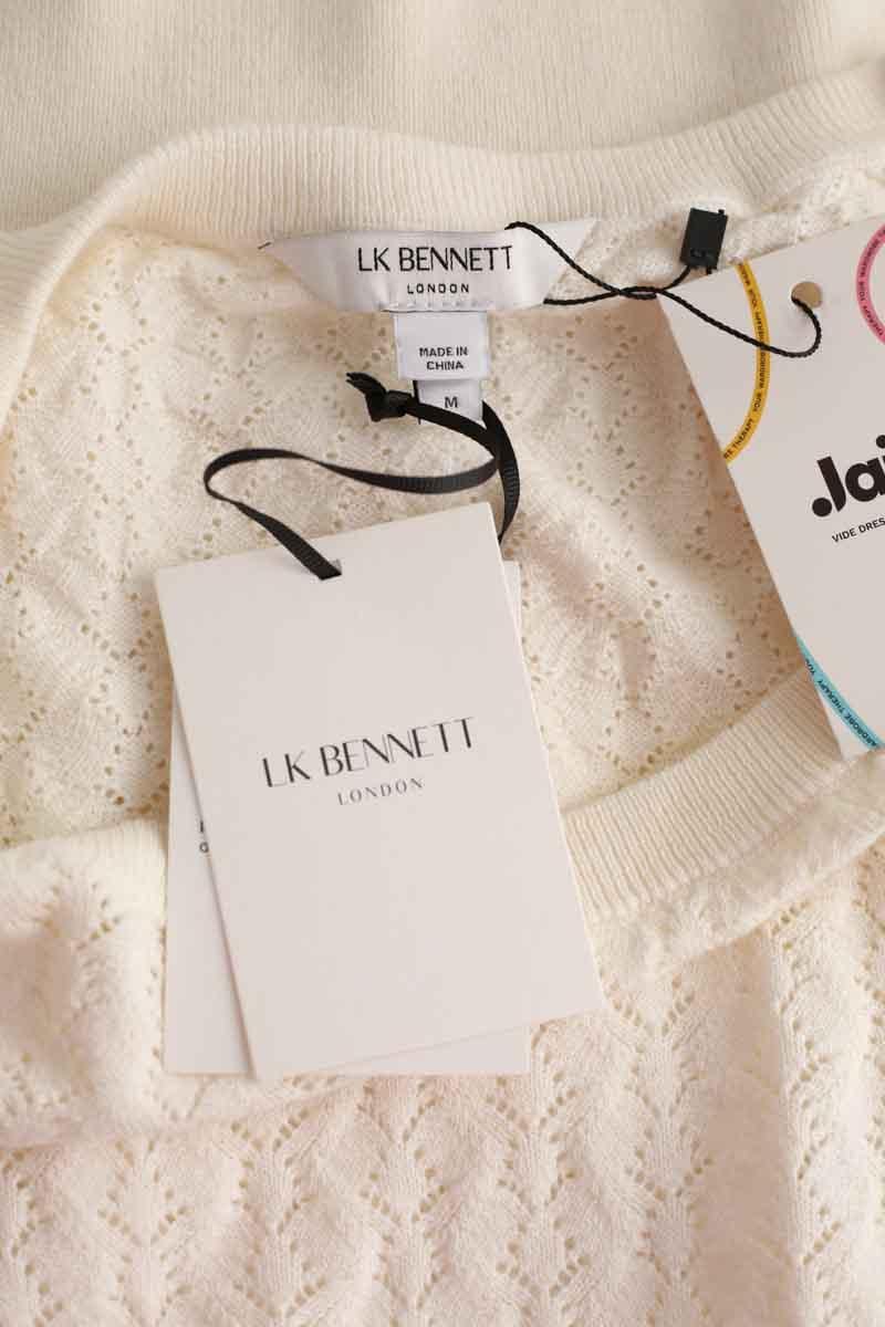 Cotton pullover LK BENNETT - Seconde Main White