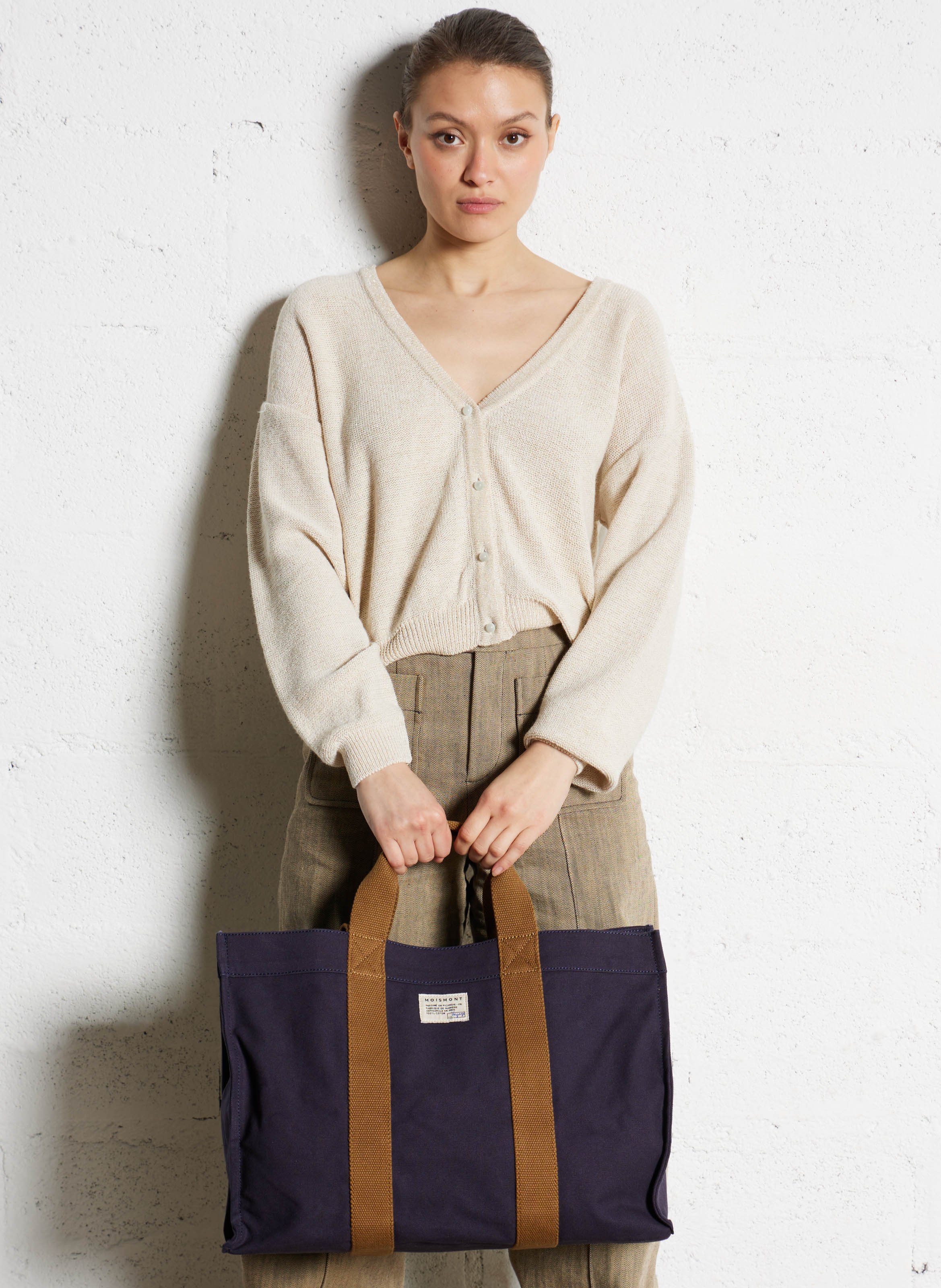 Cabas en coton MOISMONT Bleu