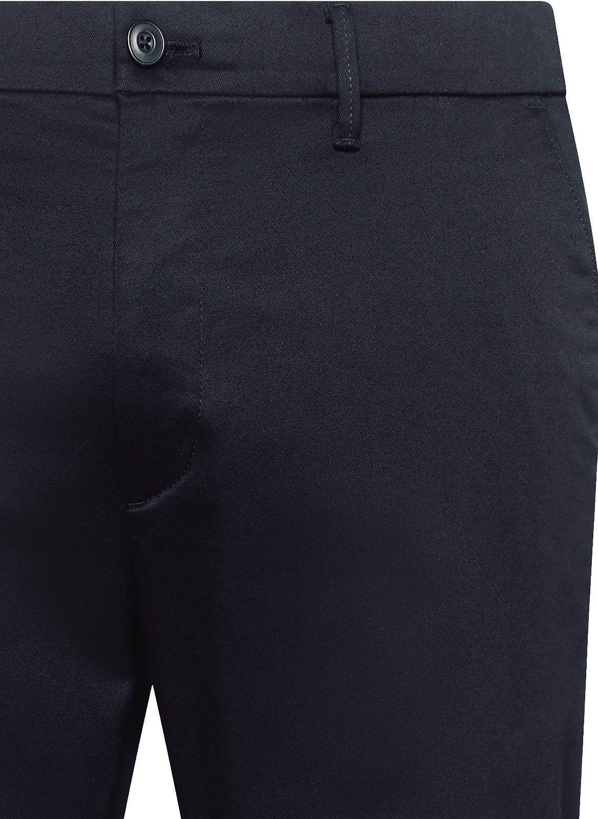 Pantalon droit en coton mélangé CALVIN KLEIN Noir