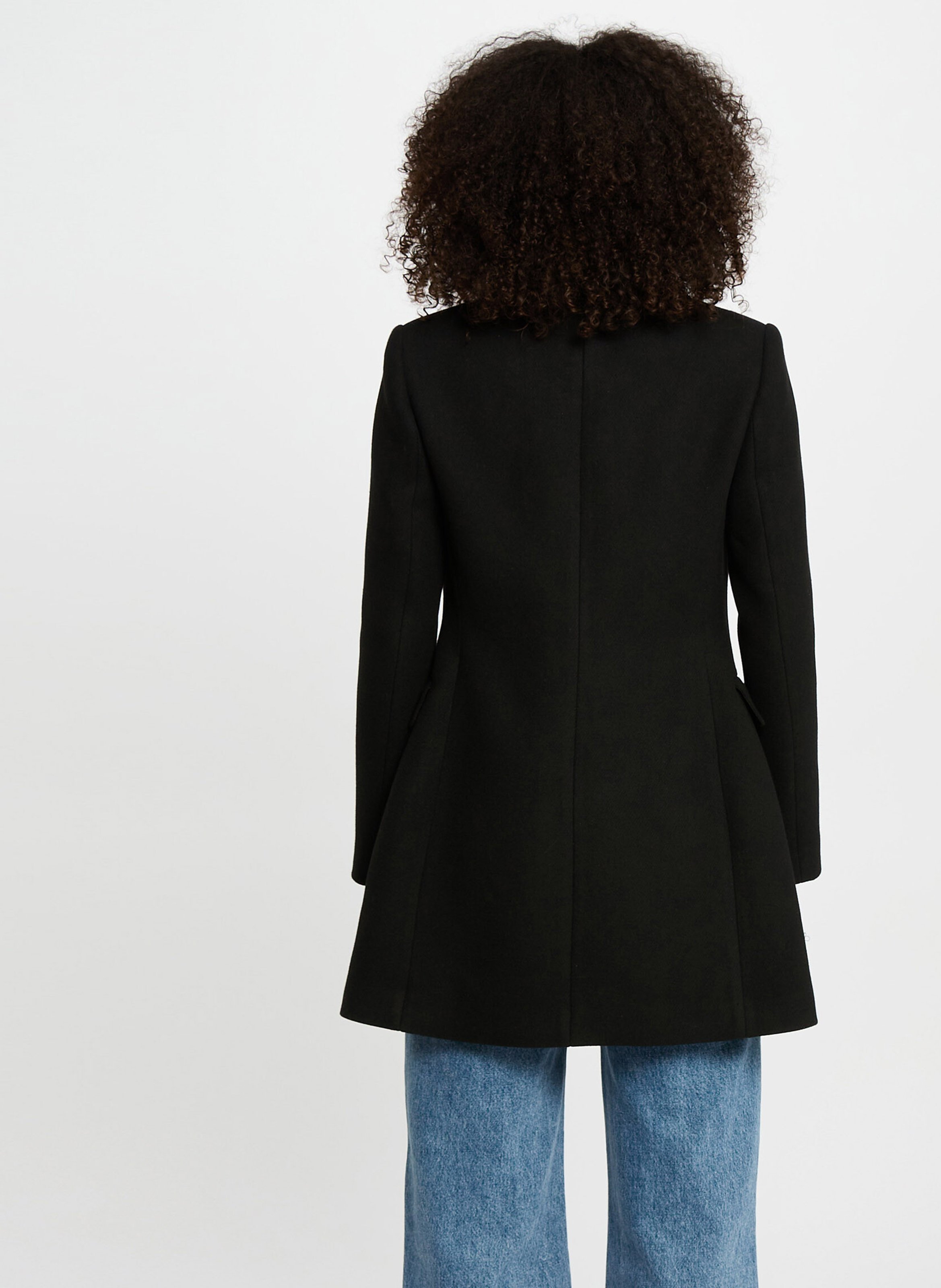 Fitted blazer coat MORGAN Black