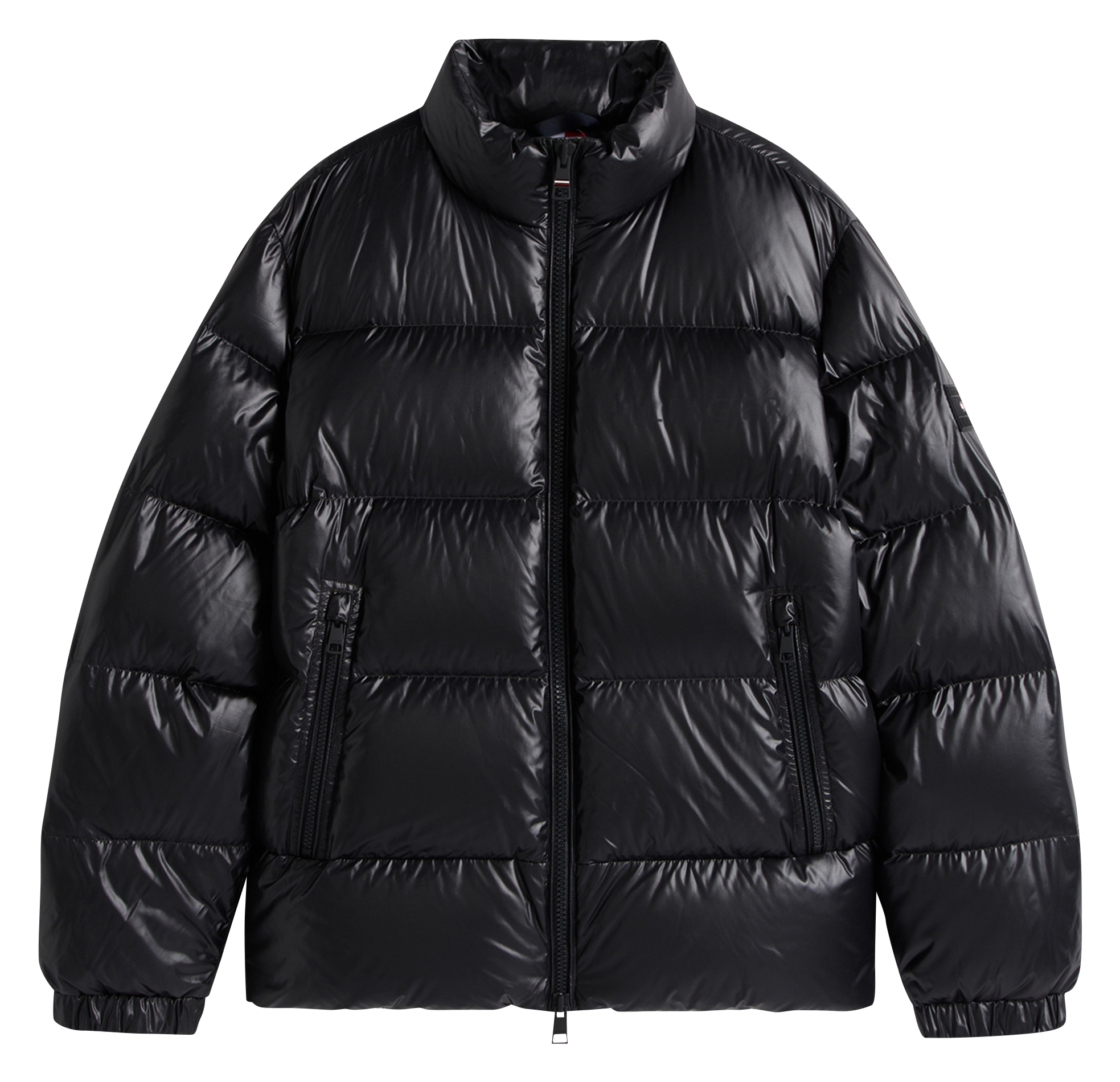 Doudoune droite en fibres recyclées TOMMY HILFIGER Noir