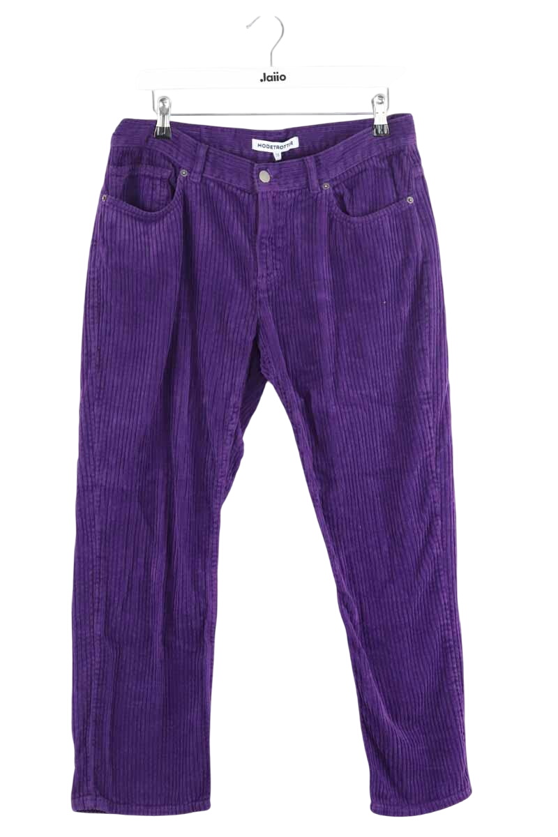 Cropped cotton pants MODETROTTER - Seconde Main Purple