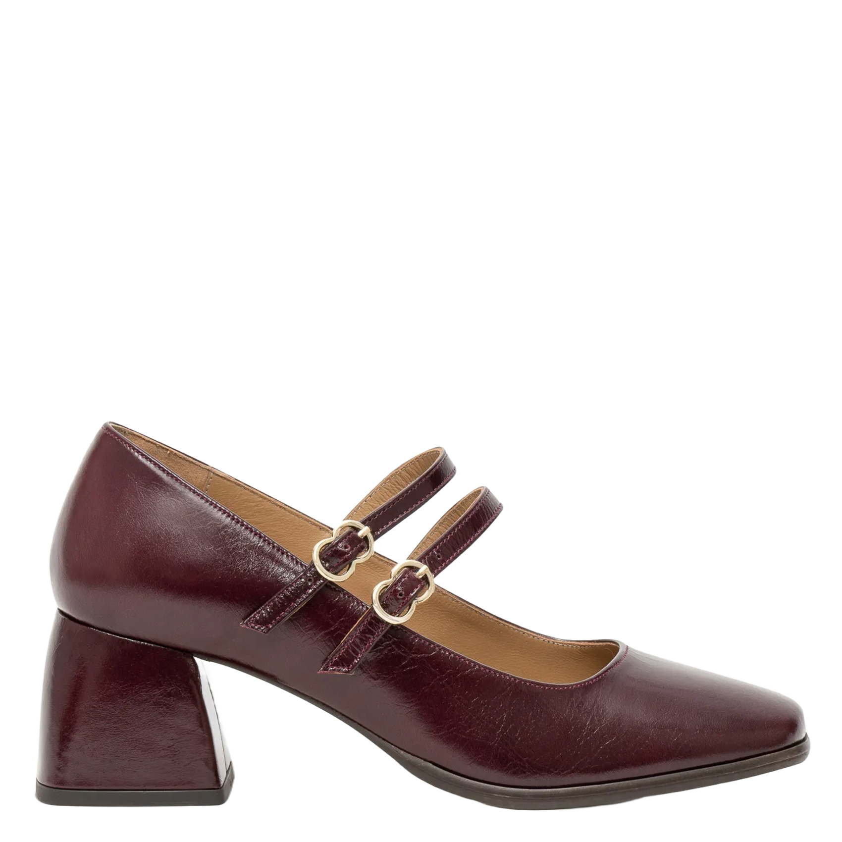 Leather Mary Janes BOCAGE Brown